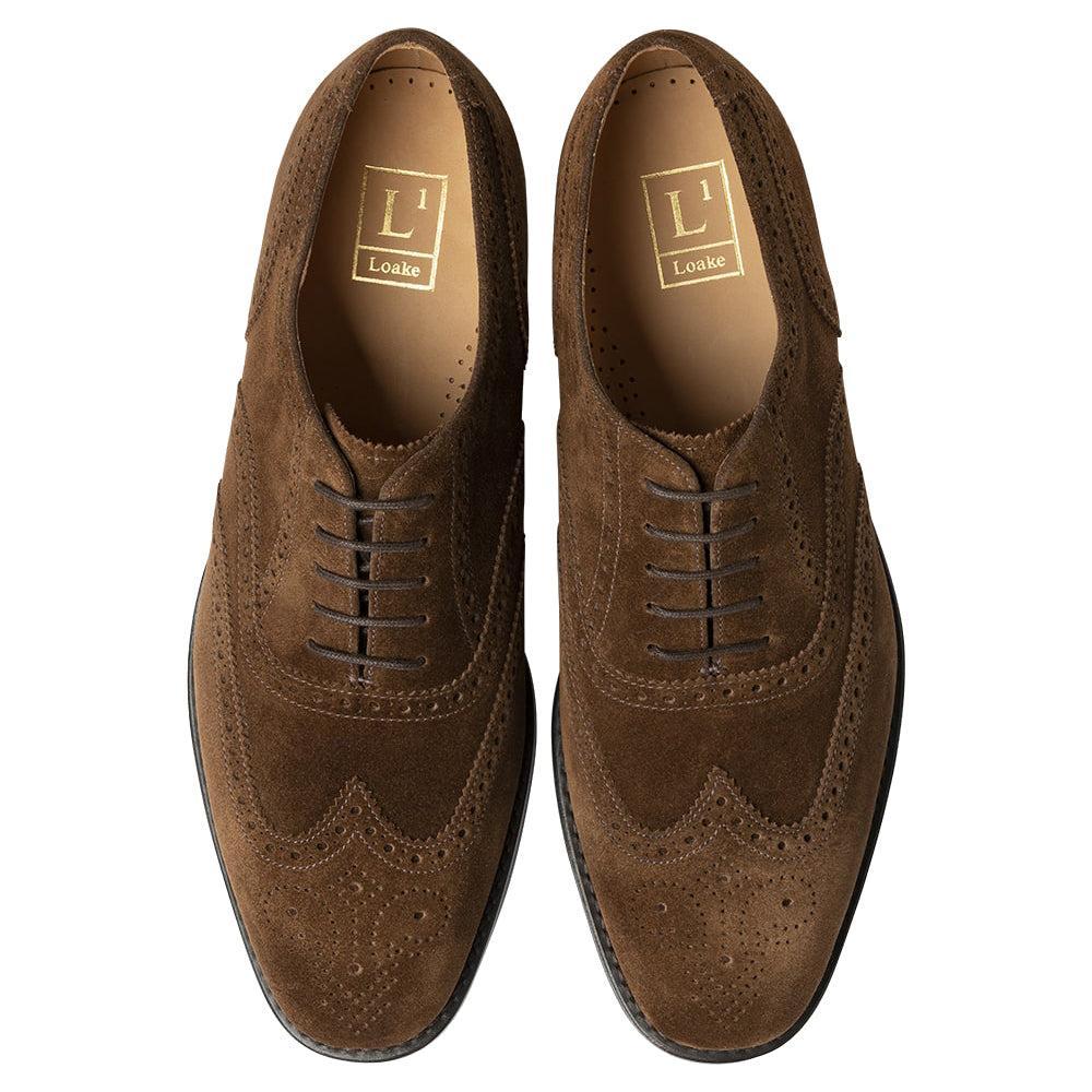 302 Suede Oxford Brogue-Loake-Conrad Hasselbach Shoes & Garment