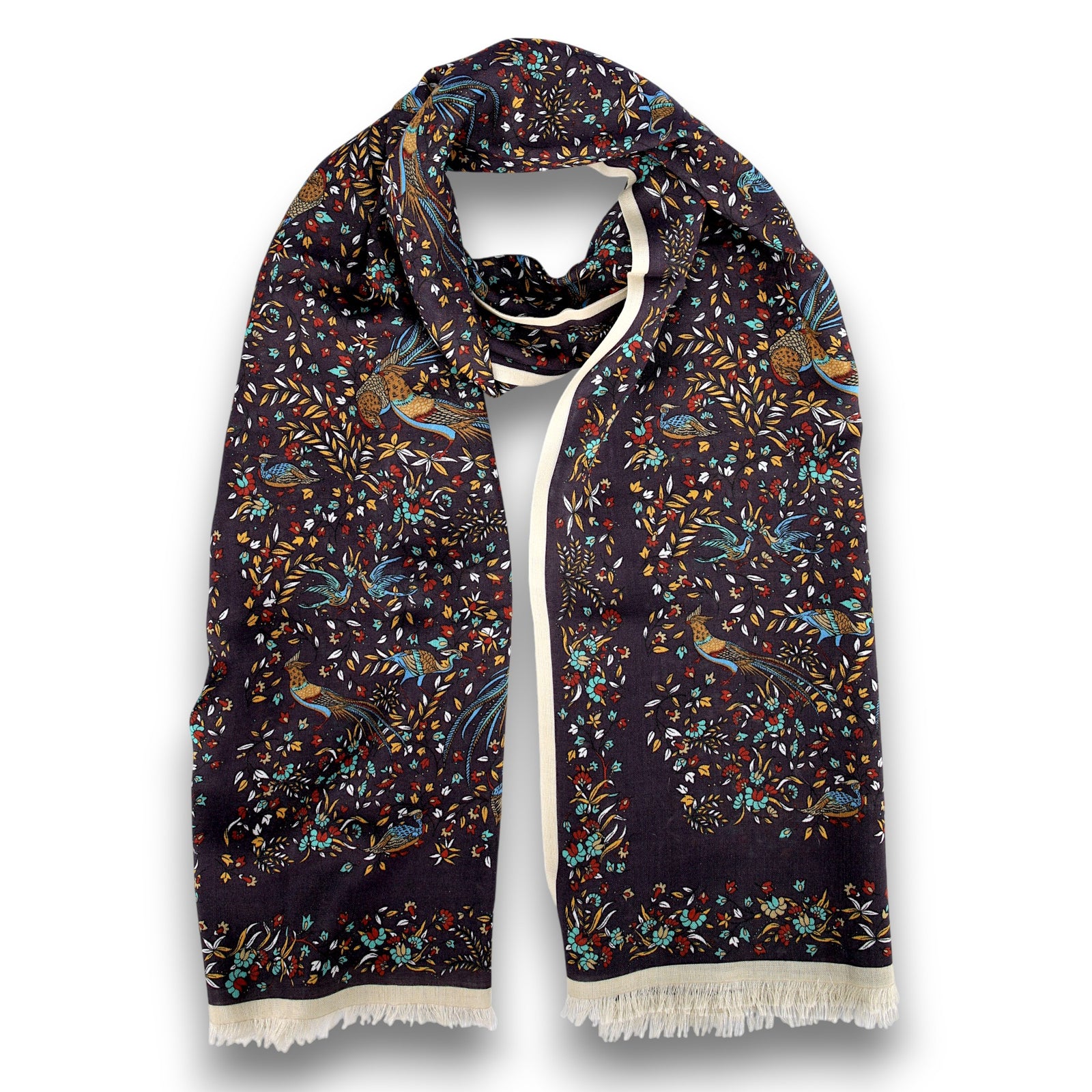 Bird of Paradise Tubular Scarf-Drake's-Conrad Hasselbach Shoes & Garment