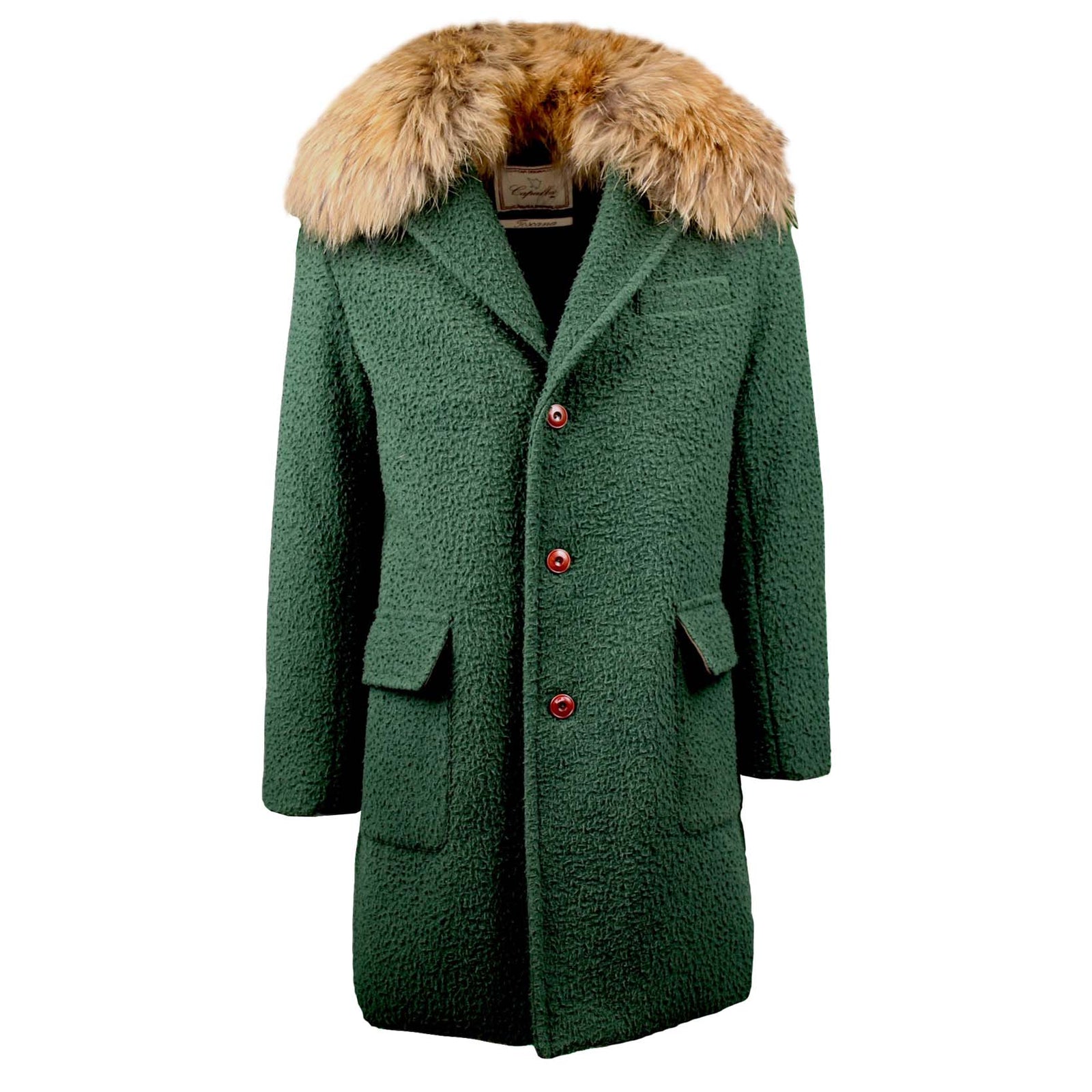 Casentino Wollmantel Herren mit Pelzkragen-Capalbio-Conrad Hasselbach Shoes & Garment