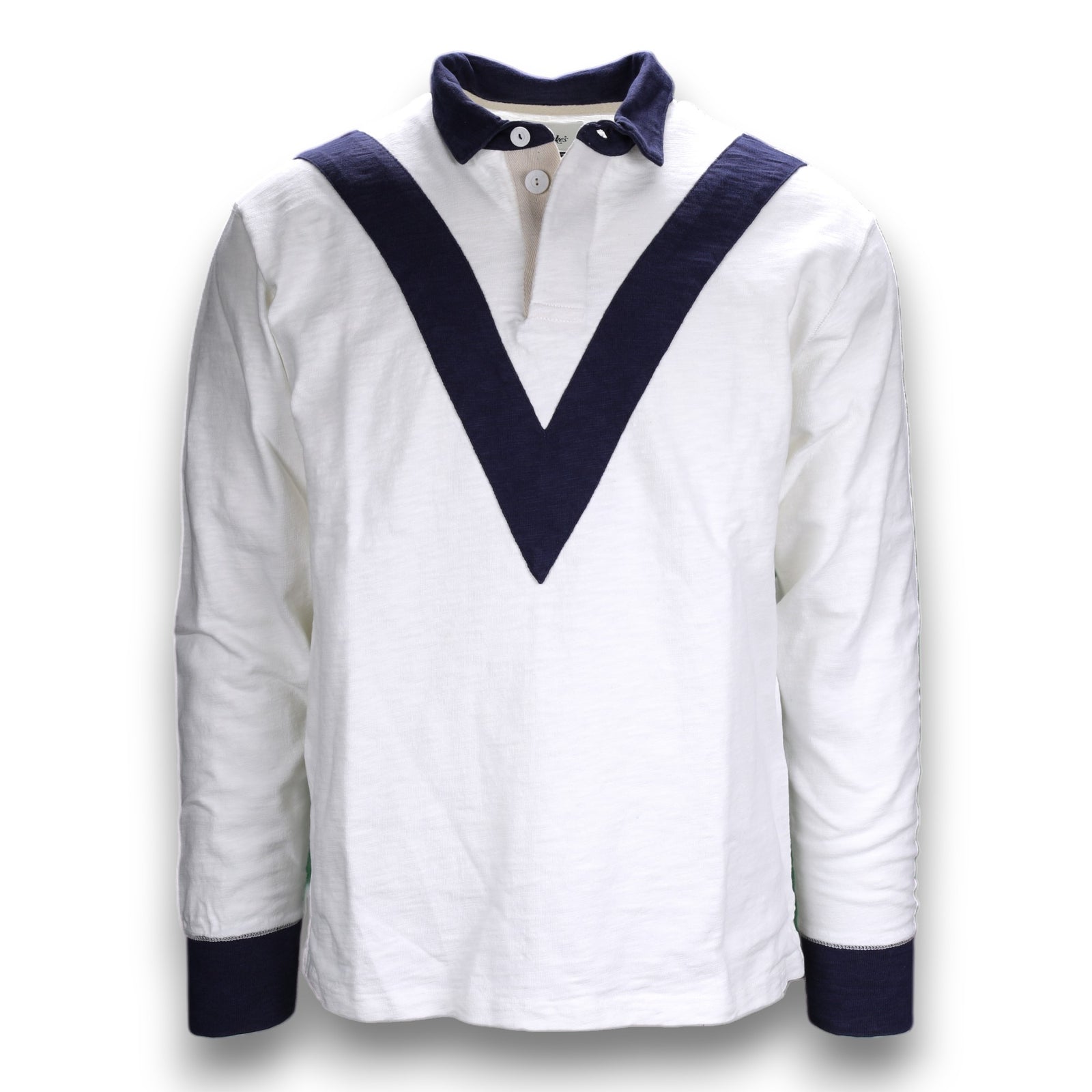 Chevron Flamé Rugby Shirt-Drake's-Conrad Hasselbach Shoes & Garment