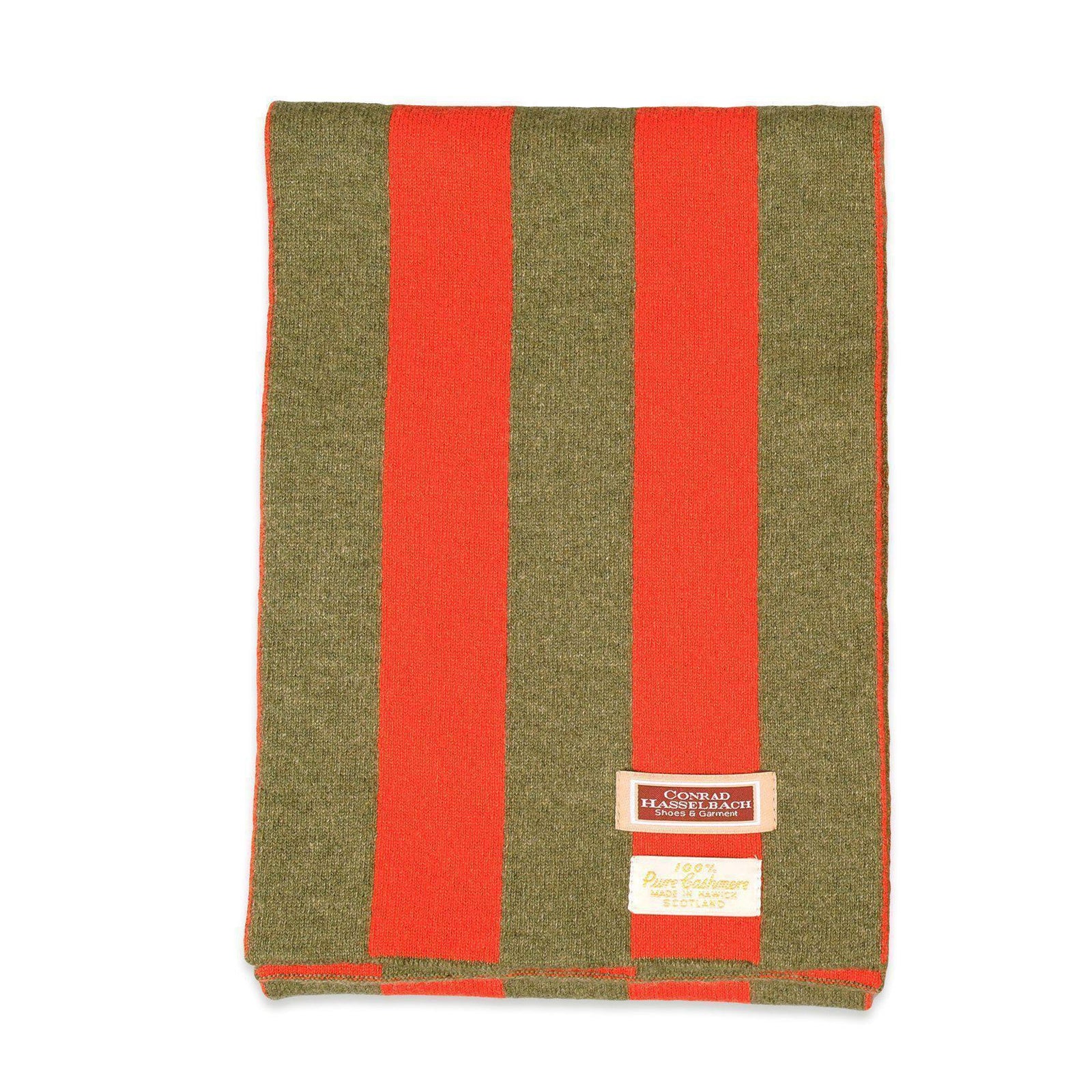 College Stripe Cashmere Scarf-Conrad Hasselbach-Conrad Hasselbach Shoes & Garment