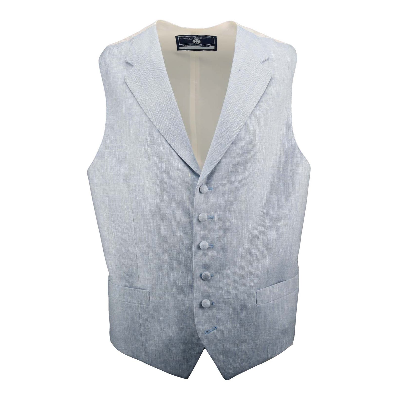 Cutaway-Weste (Einreiher)-C.H.-Conrad Hasselbach Shoes & Garment