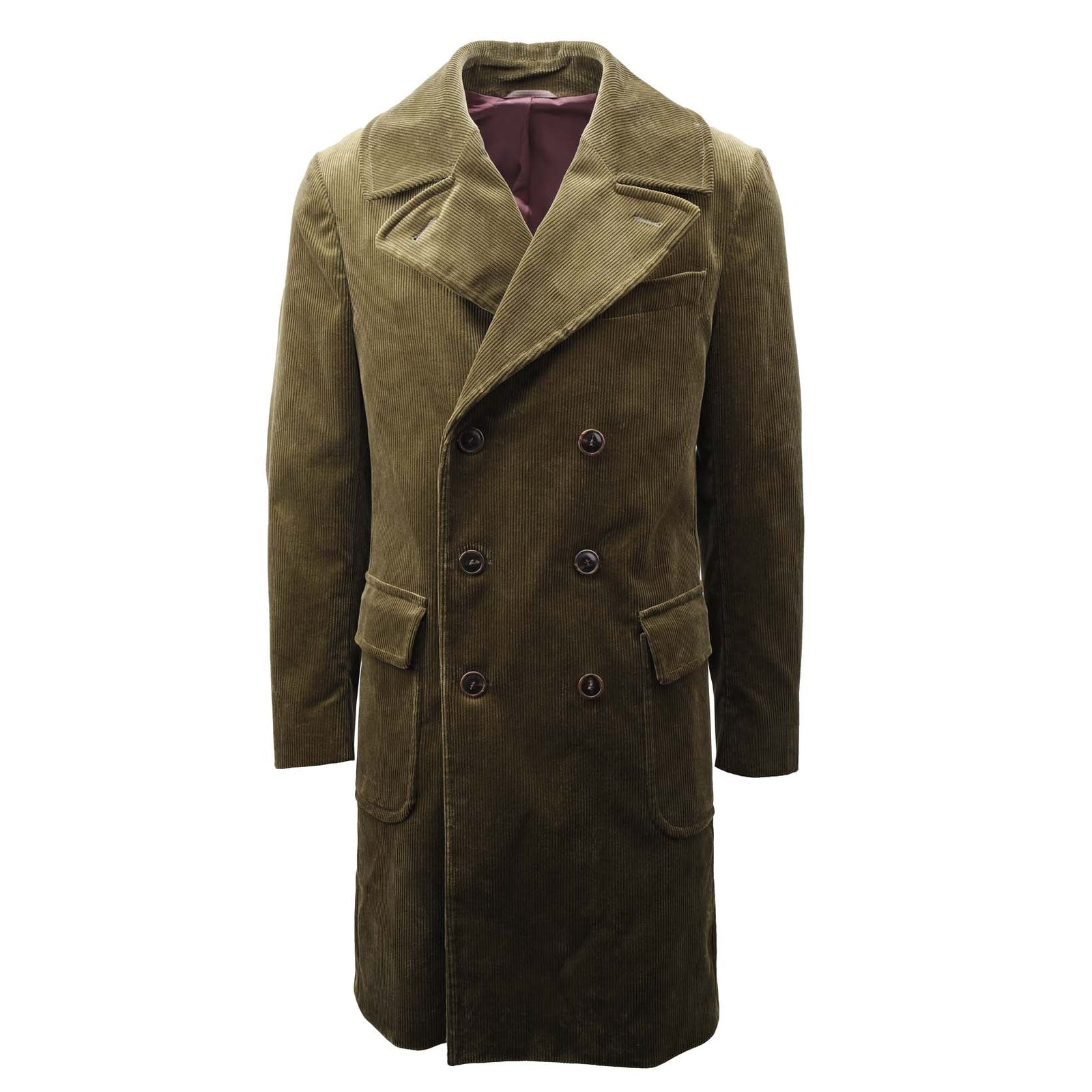Double Breasted Corduroy Coat-Conrad Hasselbach-Conrad Hasselbach Shoes & Garment