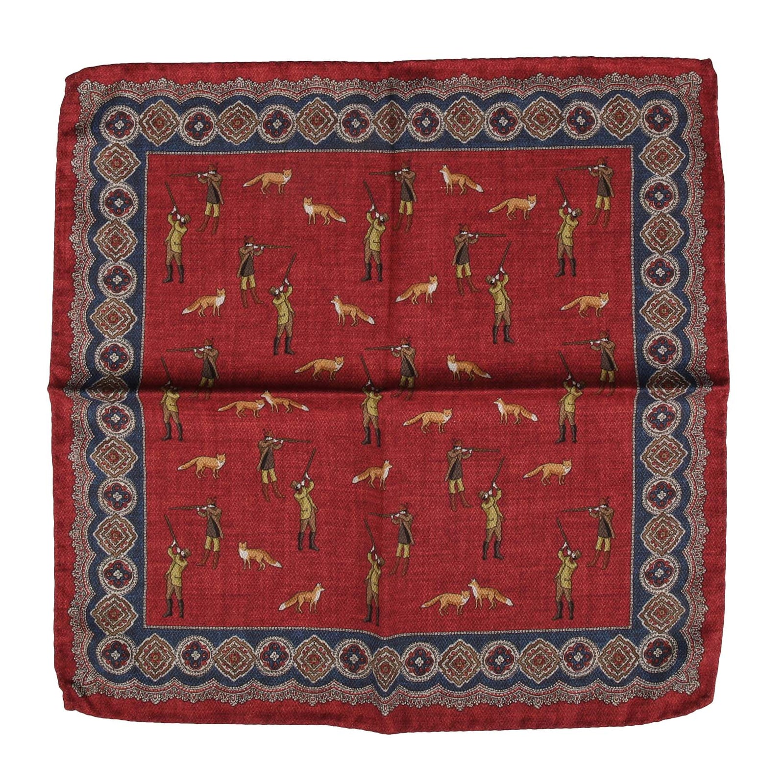 Einstecktuch mit Jägermotiv-C.H.-Conrad Hasselbach Shoes & Garment