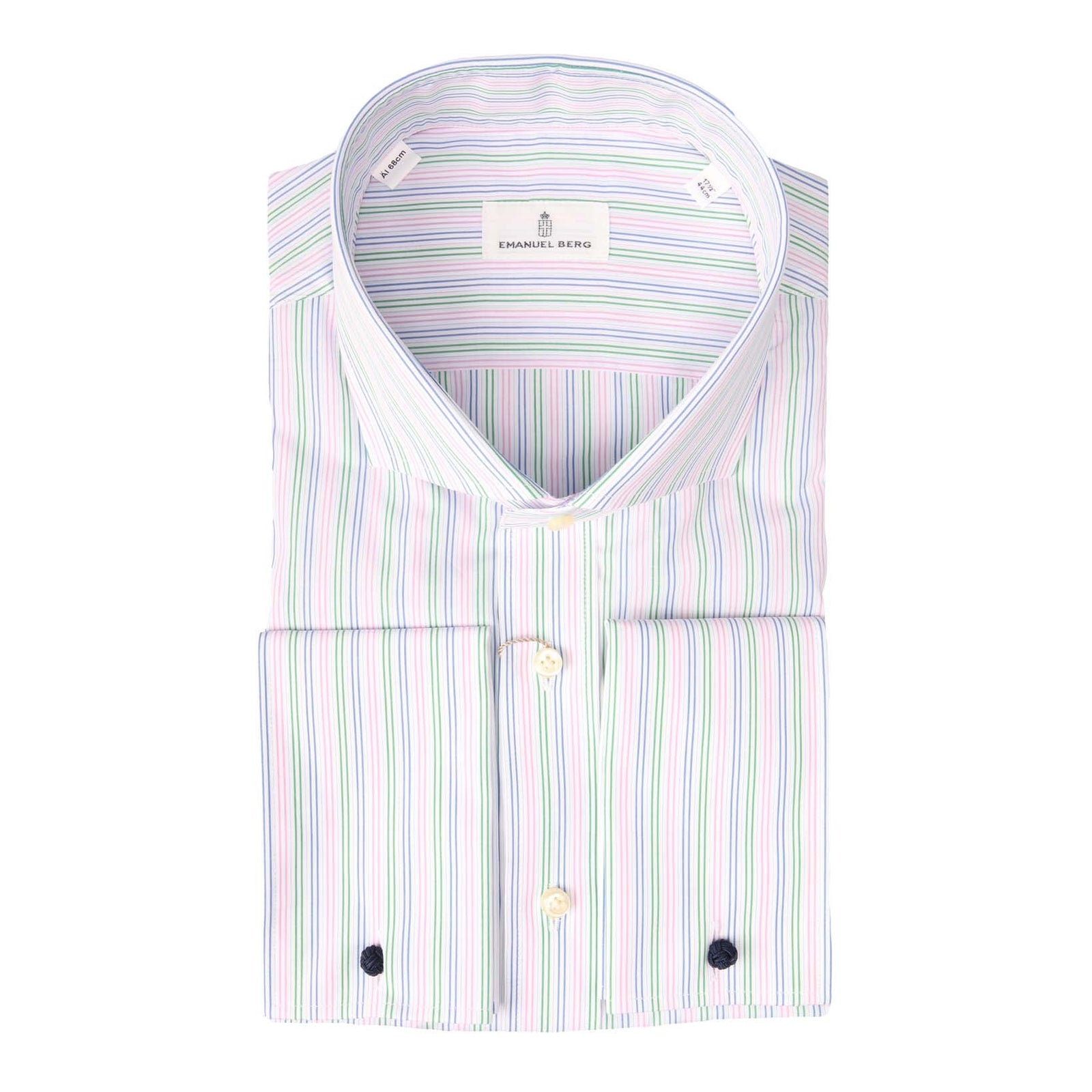 Gestreiftes Hemd mit Haifisch-Kragen und DM-Emanuel Berg-Conrad Hasselbach Shoes & Garment