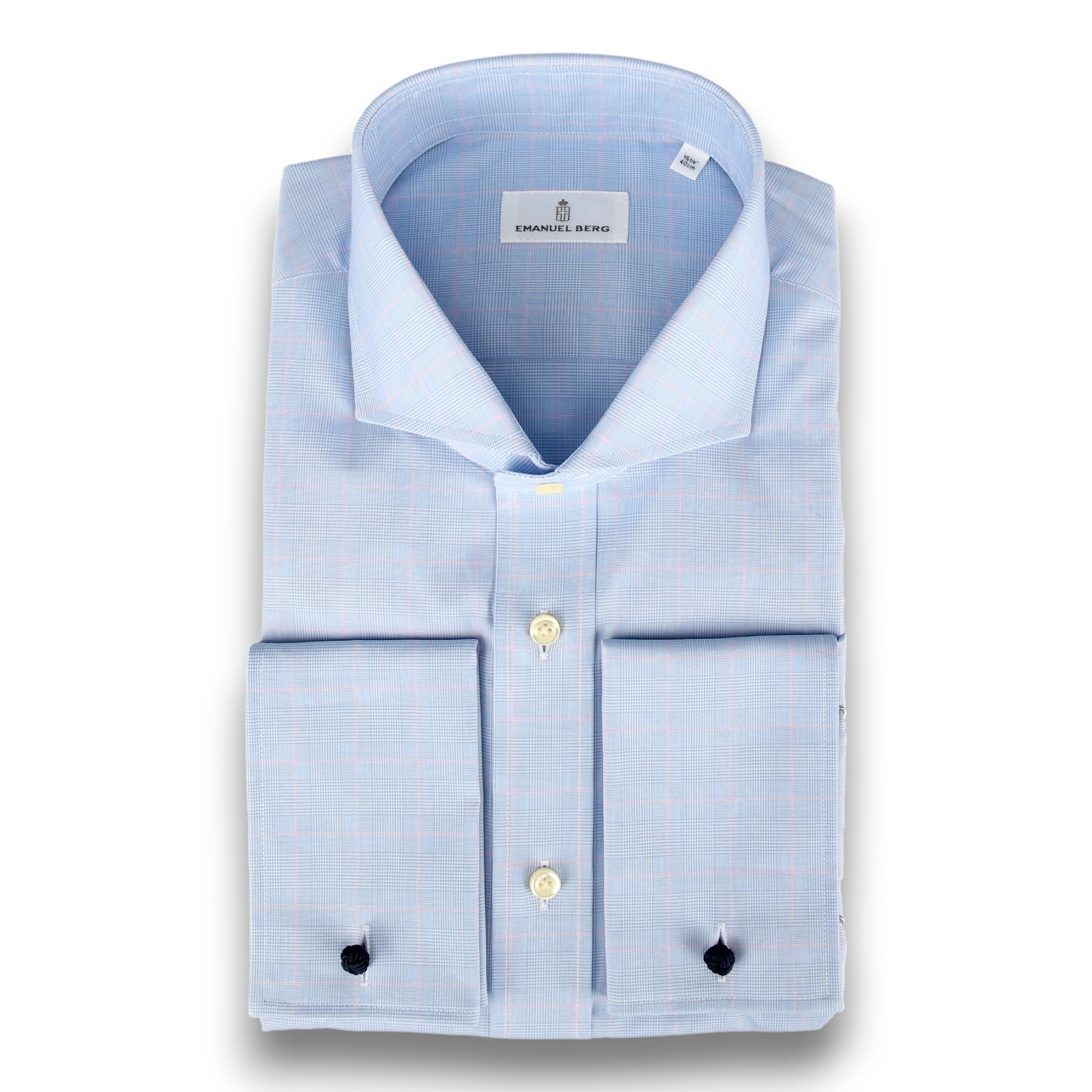 Hemd mit Glencheck-Muster-Emanuel Berg-Conrad Hasselbach Shoes & Garment