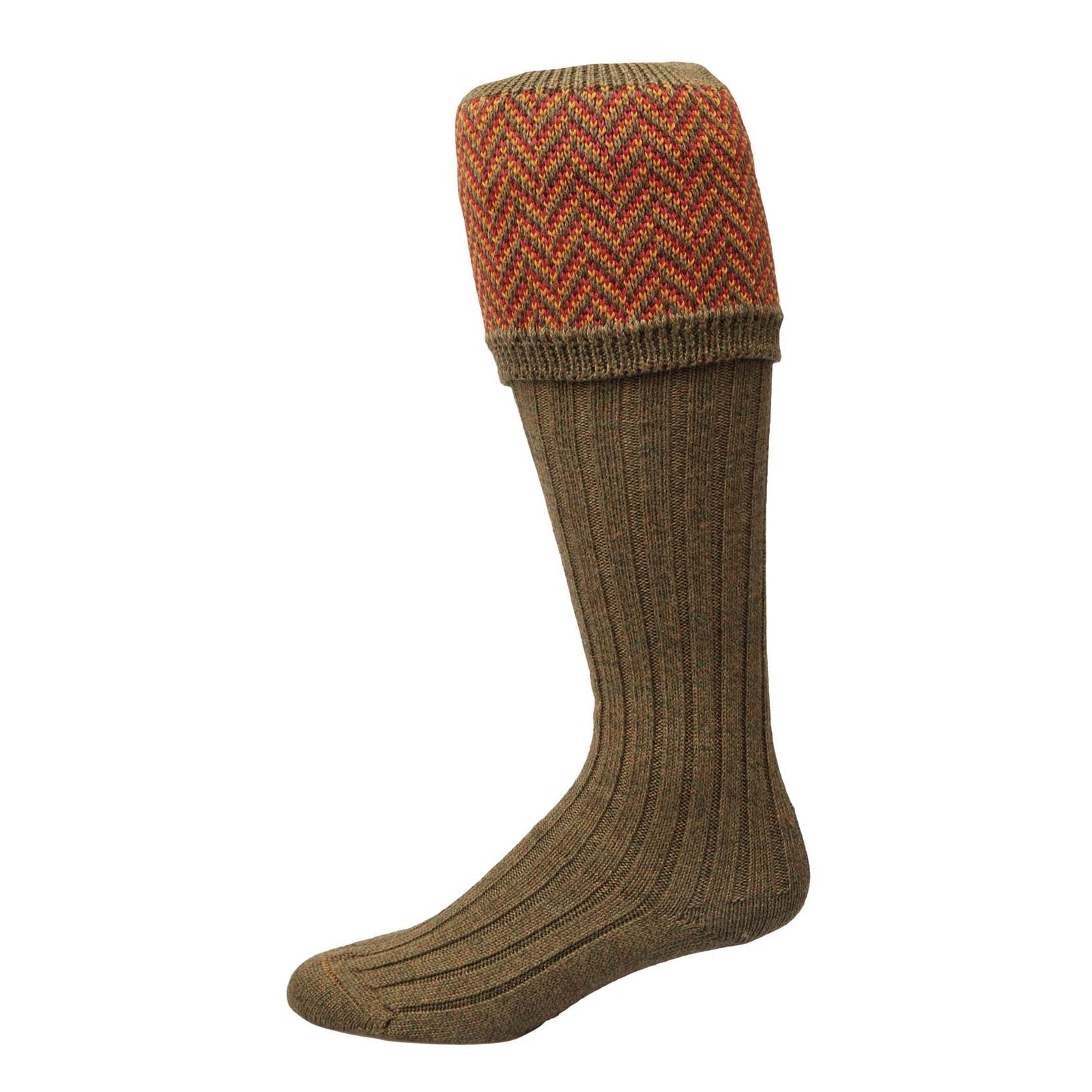 Herringbone Long Sock-House of Cheviot-Conrad Hasselbach Shoes & Garment