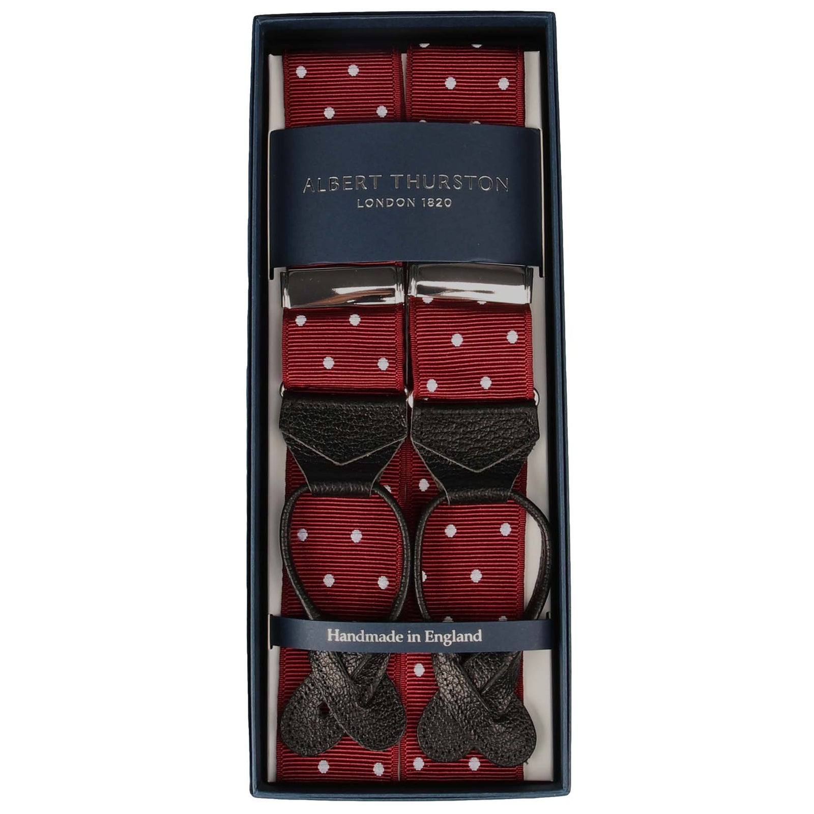 Hosenträger mit Polka Dots-Albert Thurston-Conrad Hasselbach Shoes & Garment