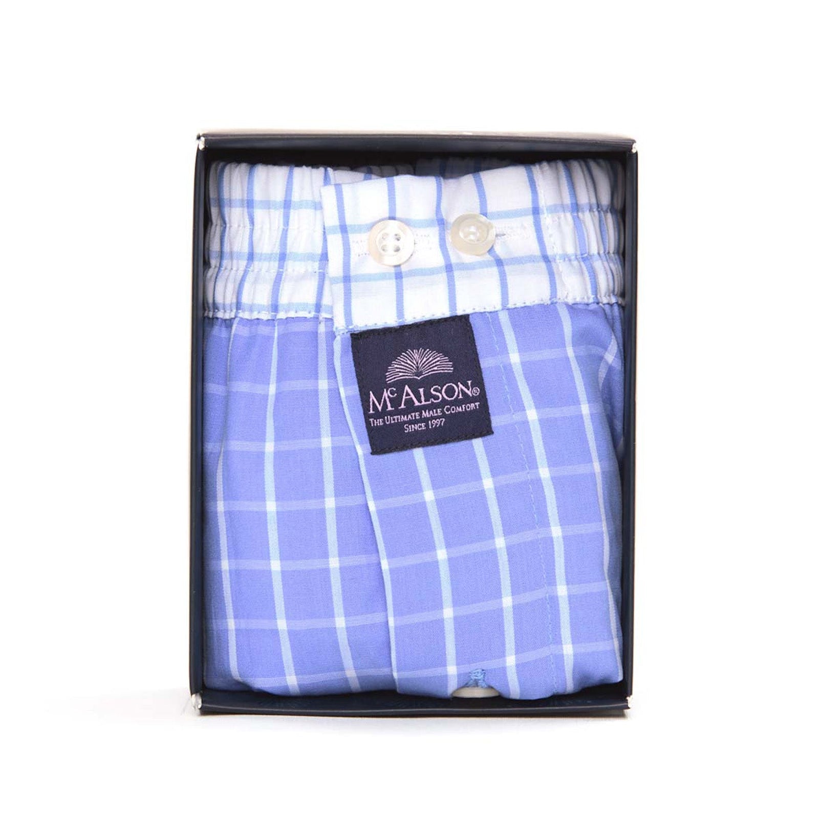 Klassische Boxershorts - Kariert-Mc Alson-Conrad Hasselbach Shoes & Garment