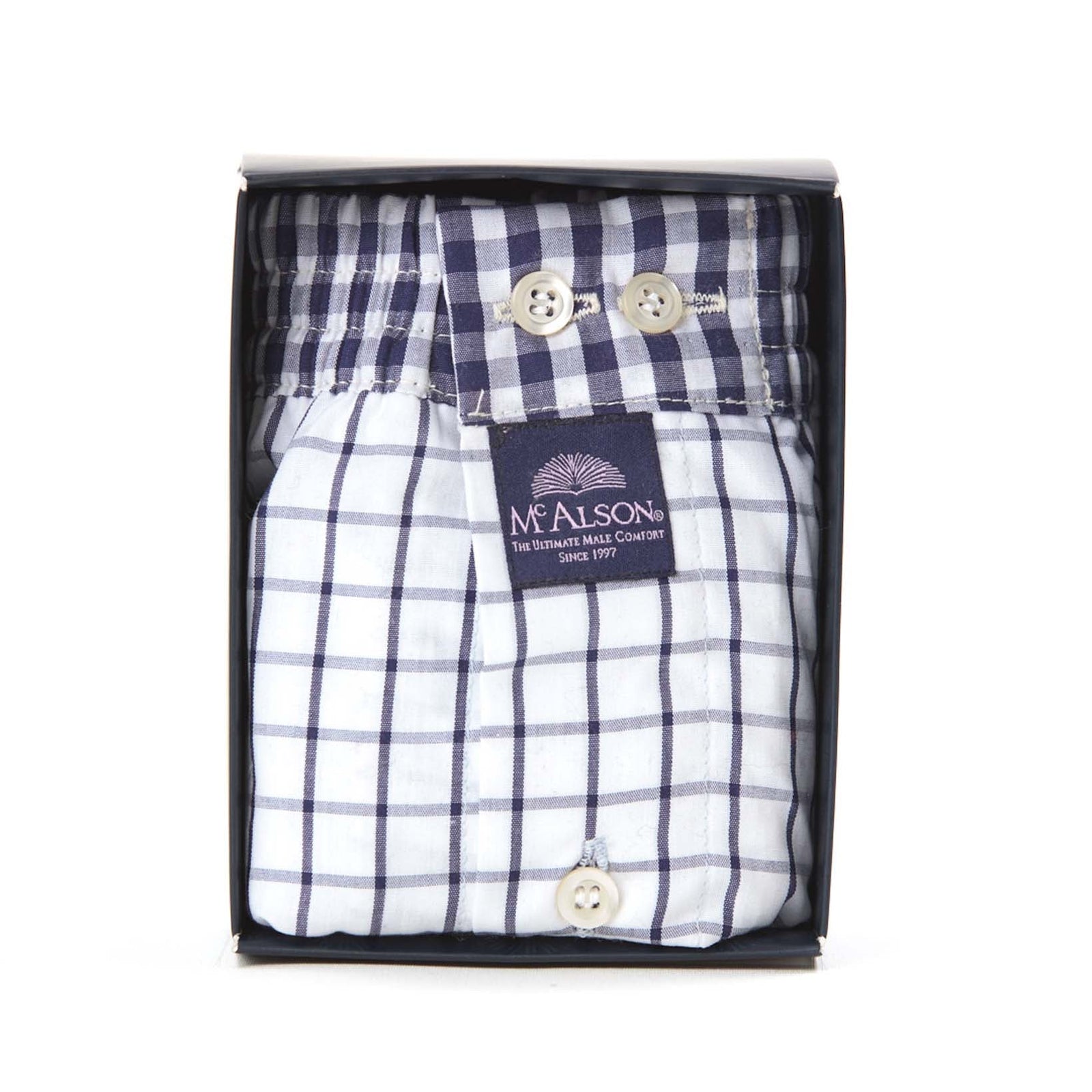 Klassische Boxershorts - Kariert-Mc Alson-Conrad Hasselbach Shoes & Garment