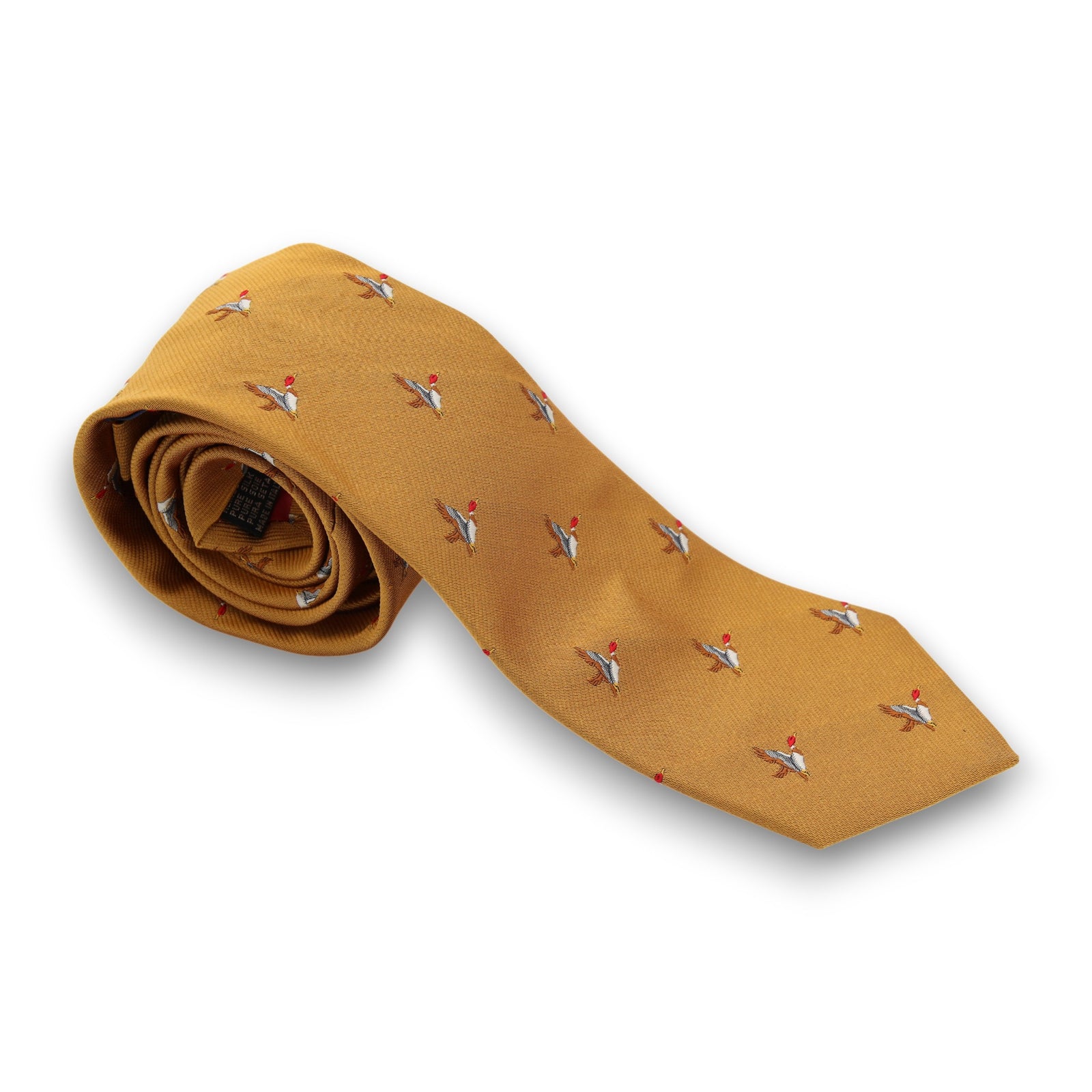 Krawatte mit Jagdmotiv - Ente-C.H.-Conrad Hasselbach Shoes & Garment