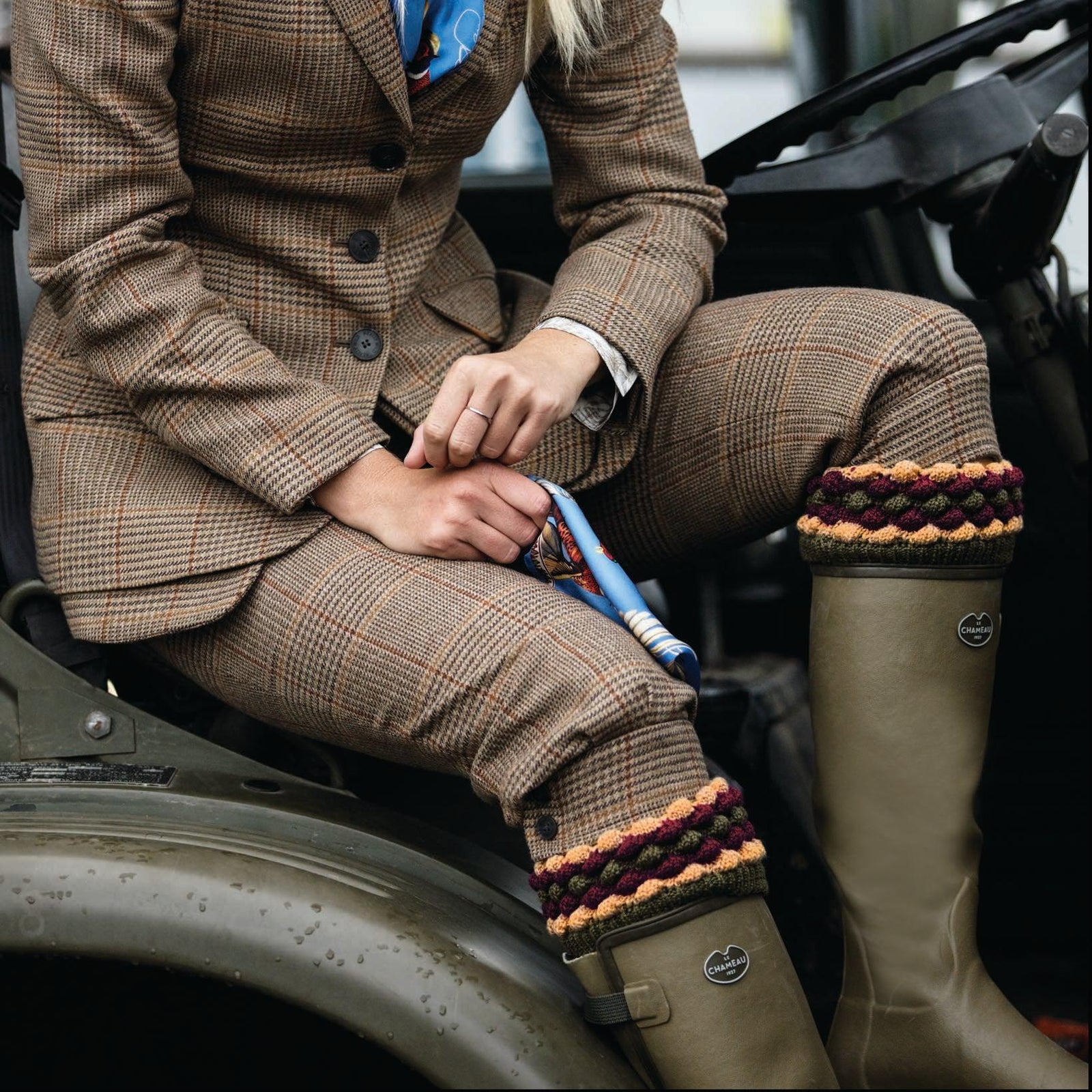 Lady Angus Long Sock-House of Cheviot-Conrad Hasselbach Shoes & Garment