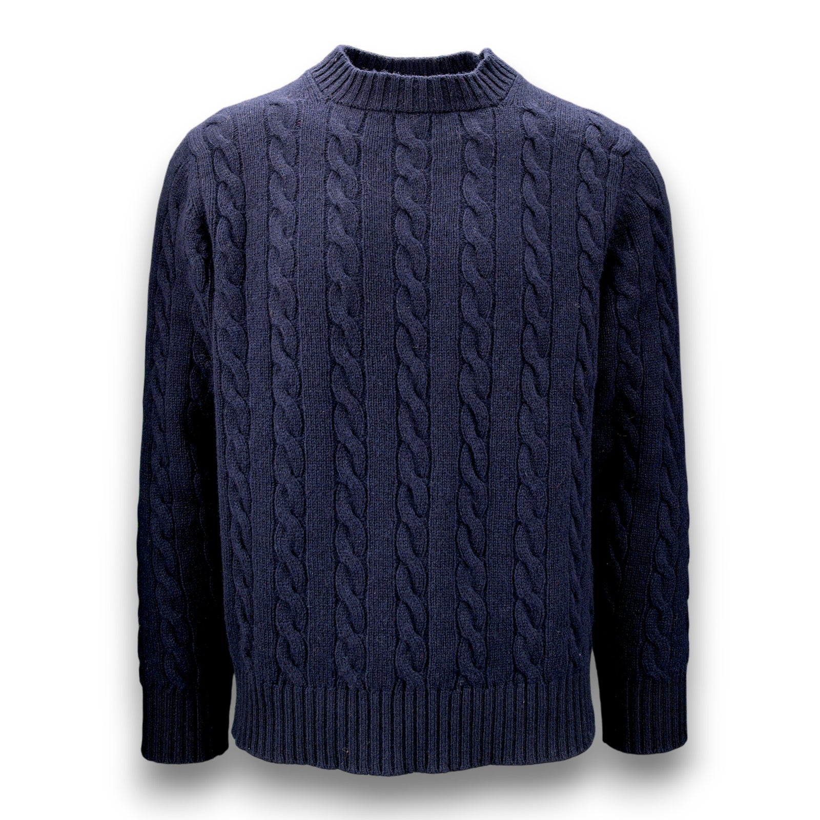 Lambswool Pullover mit Zopfmuster-William Lockie-Conrad Hasselbach Shoes & Garment