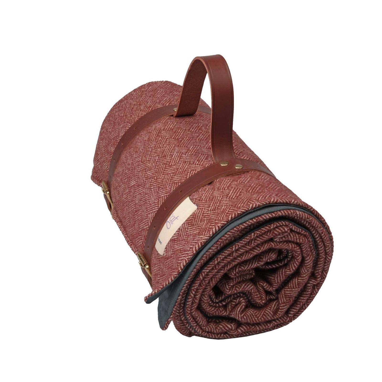 Lambswool Waxed Back Picnic Blanket-Lovat-Conrad Hasselbach Shoes & Garment