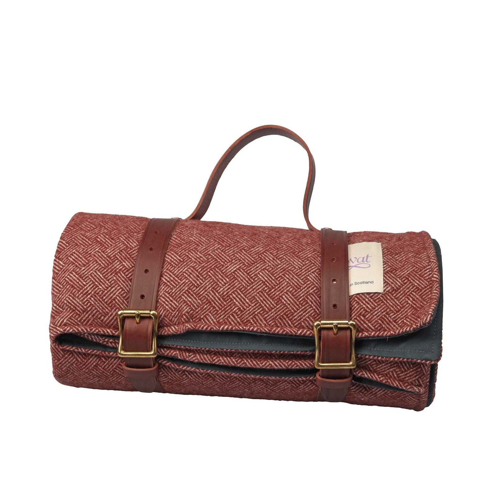 Lambswool Waxed Back Picnic Blanket-Lovat-Conrad Hasselbach Shoes & Garment