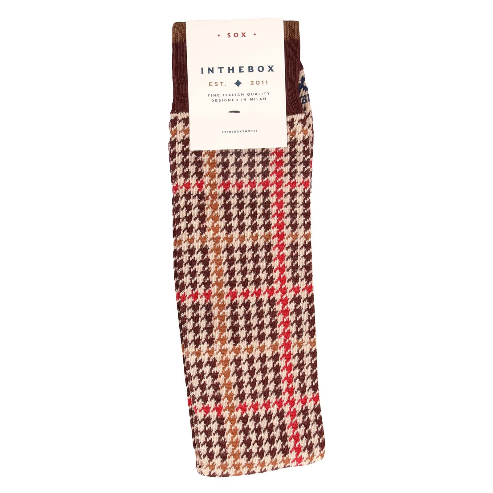 Lange Socken mit Tweed-Muster-In the box-Conrad Hasselbach Shoes & Garment