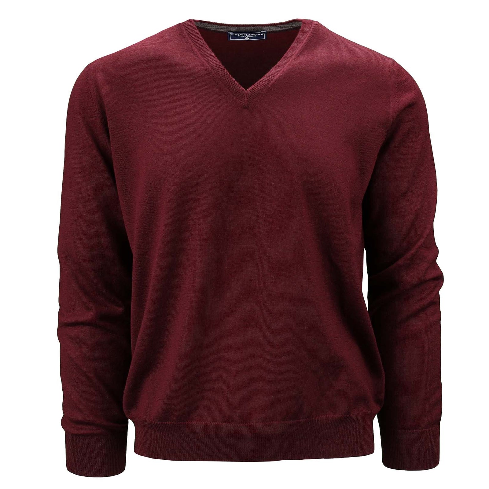 Leichter Schurwollpullover mit V-Ausschnitt-C.H.-Conrad Hasselbach Shoes & Garment