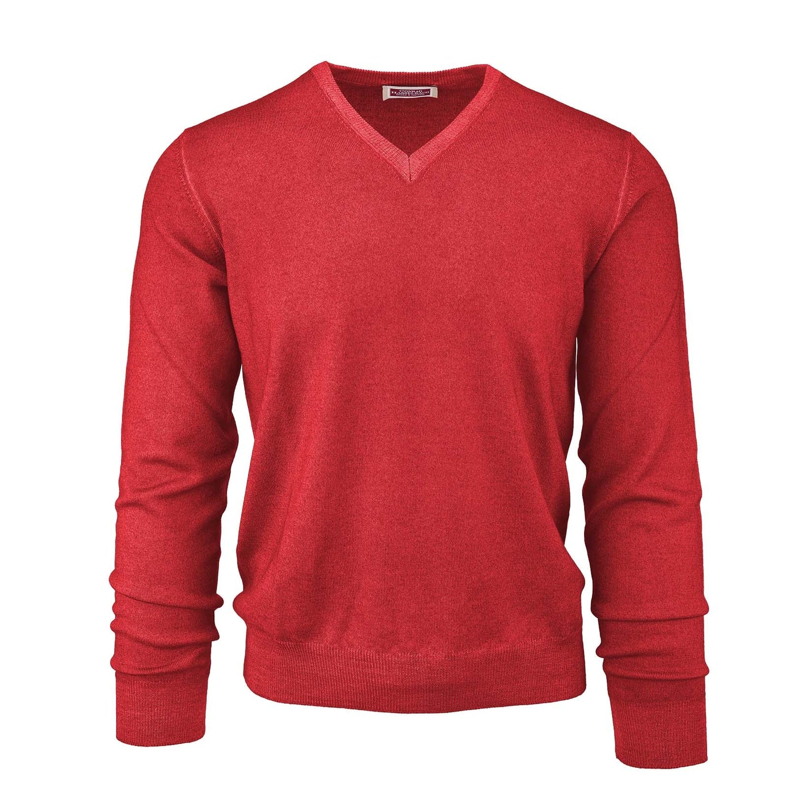 Leichter Schurwollpullover mit V-Ausschnitt-C.H.-Conrad Hasselbach Shoes & Garment