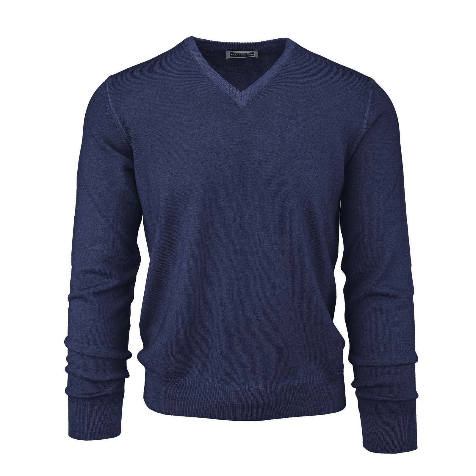 Leichter Schurwollpullover mit V-Ausschnitt-C.H.-Conrad Hasselbach Shoes & Garment