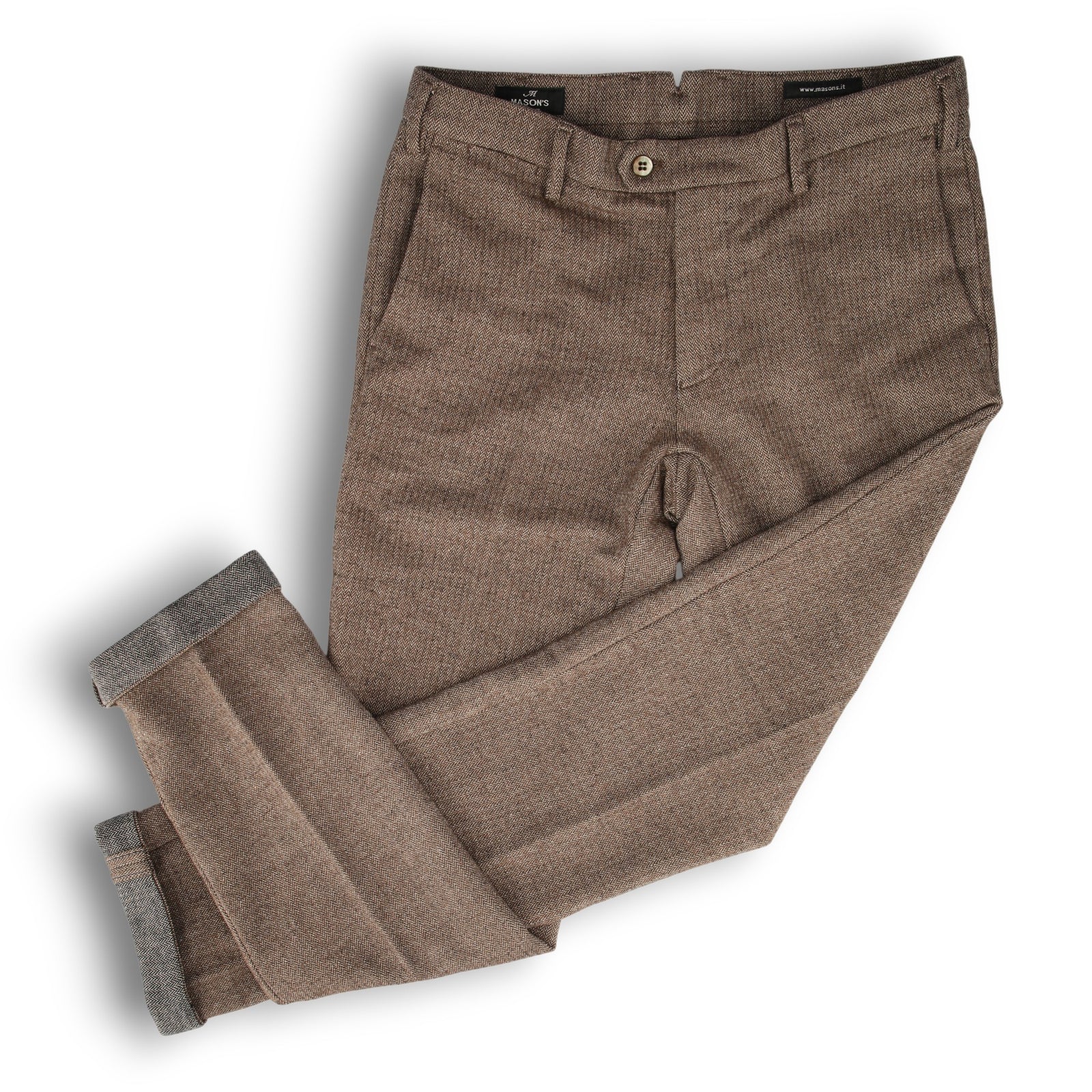 New York Hose mit Fischgratmuster-Mason's-Conrad Hasselbach Shoes & Garment