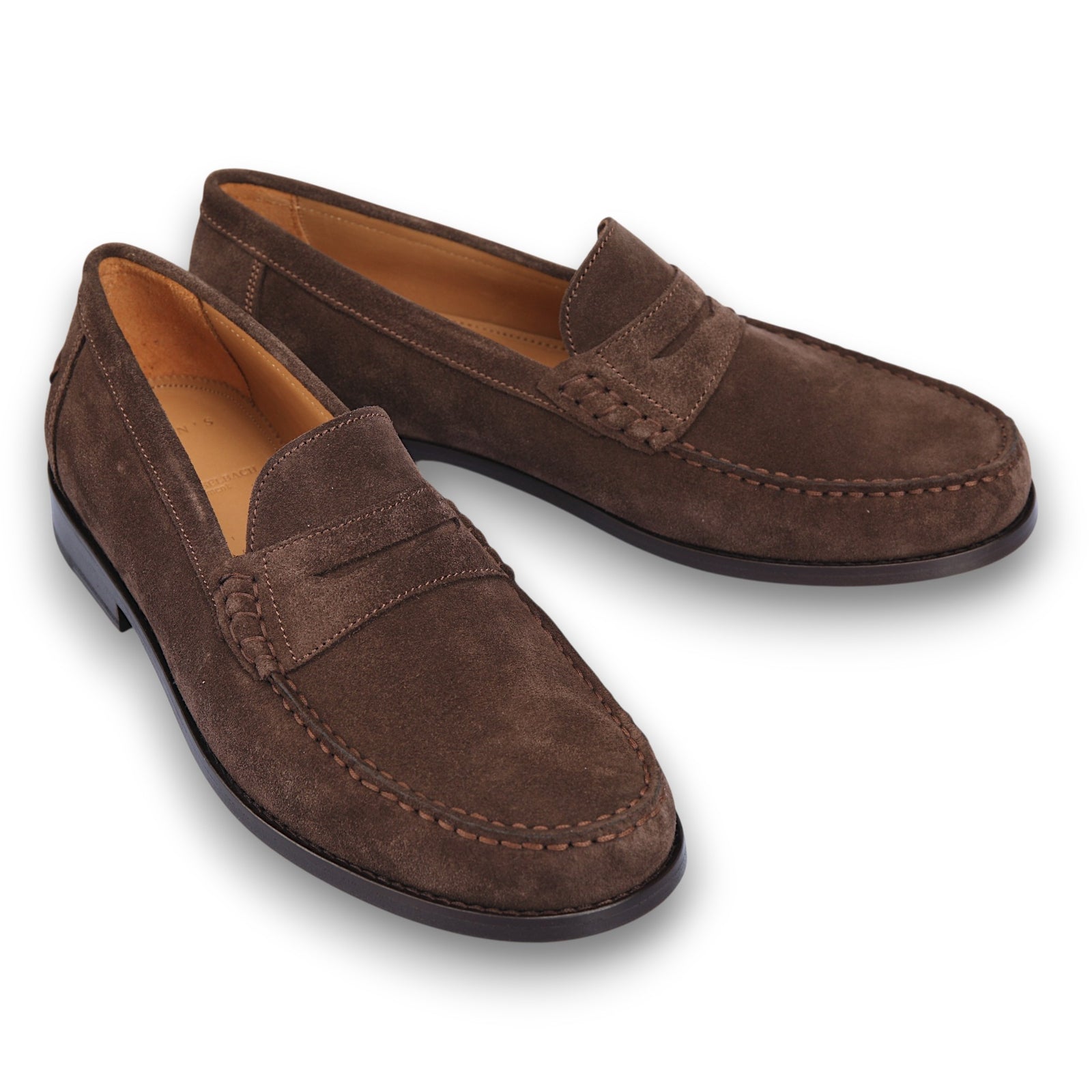 Polperro Suede Penny Loafer-Corden's-Conrad Hasselbach Shoes & Garment