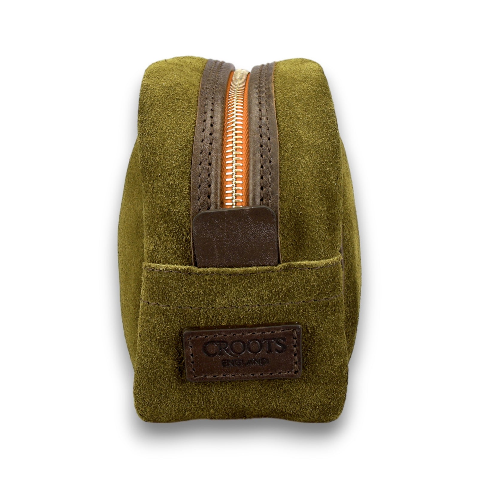 Suede Wash Bag-Croots-Conrad Hasselbach Shoes & Garment