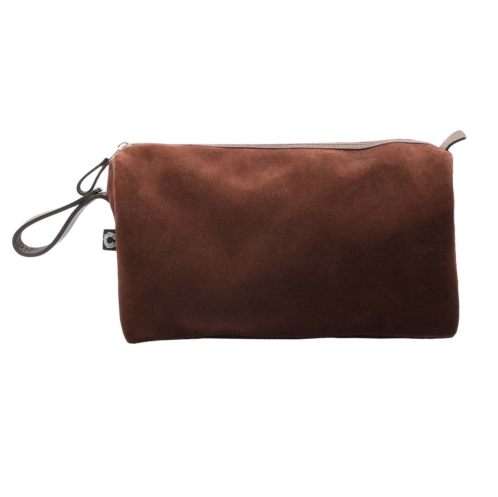 Suede Wash Bag-Croots-Conrad Hasselbach Shoes & Garment