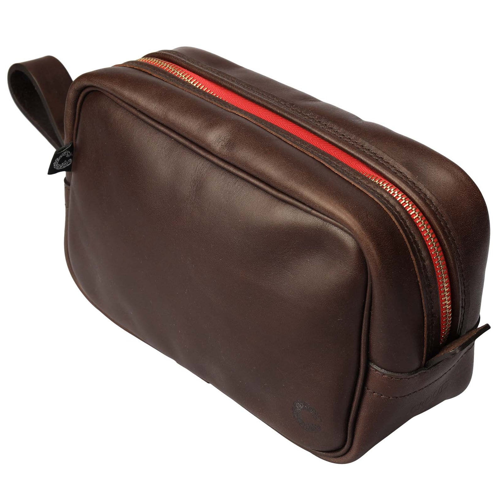 Vintage Leather Wash Bag-Croots-Conrad Hasselbach Shoes & Garment