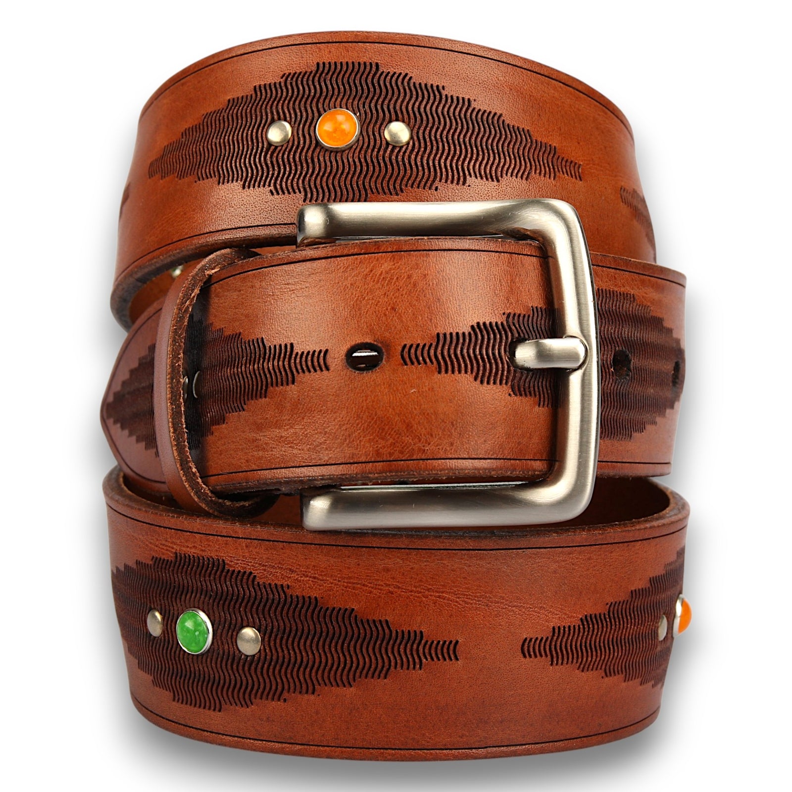 Western-Gürtel aus Leder-GANZ Milano-Conrad Hasselbach Shoes & Garment