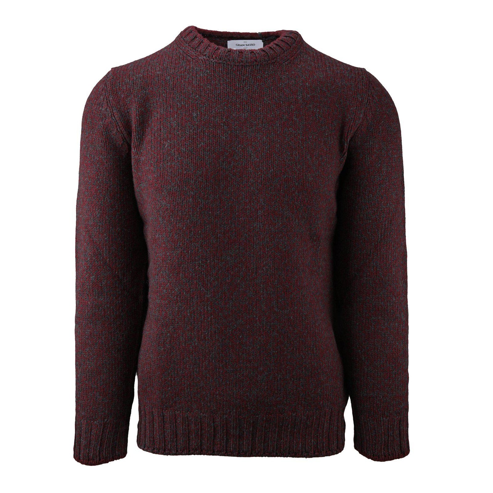 Wollpullover Rundhals Melange-Gran Sasso-Conrad Hasselbach Shoes & Garment
