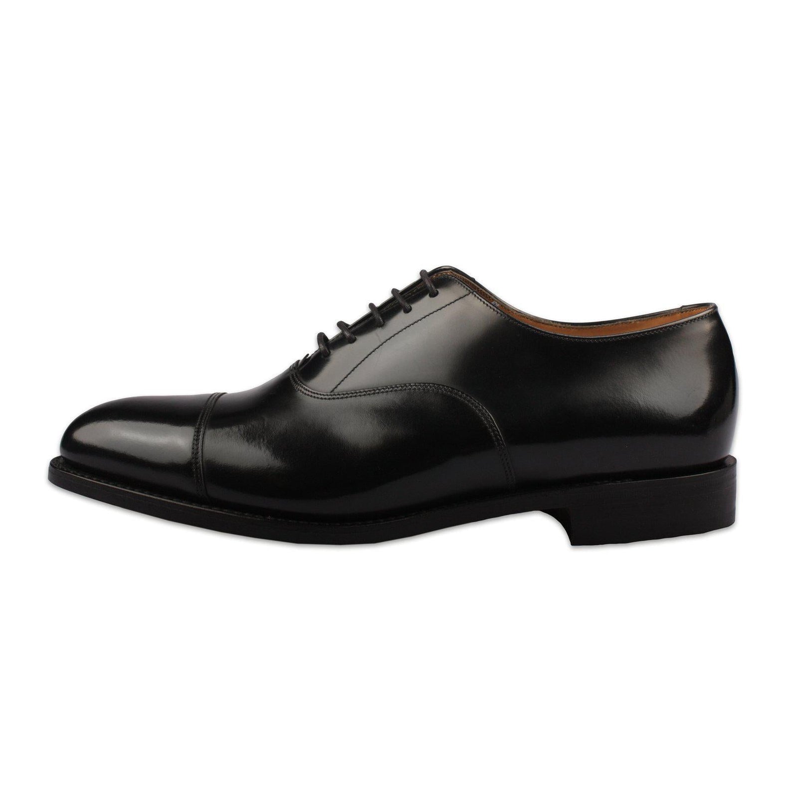 747 Black Polished Oxford-Loake-Conrad Hasselbach Shoes & Garment