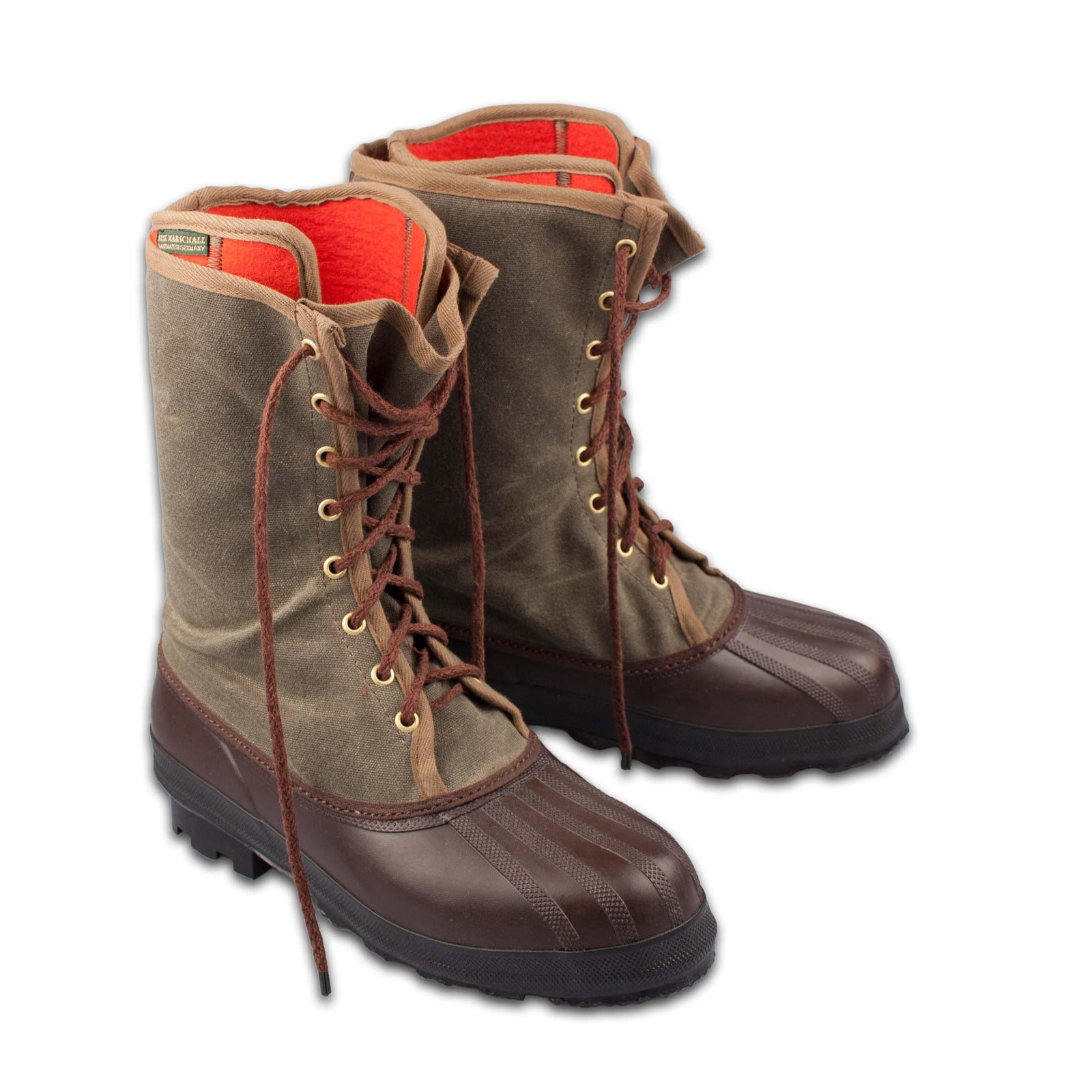 Arctic Packboot Grün - Wollfilz Orange-Seil Marschall-Conrad Hasselbach Shoes & Garment