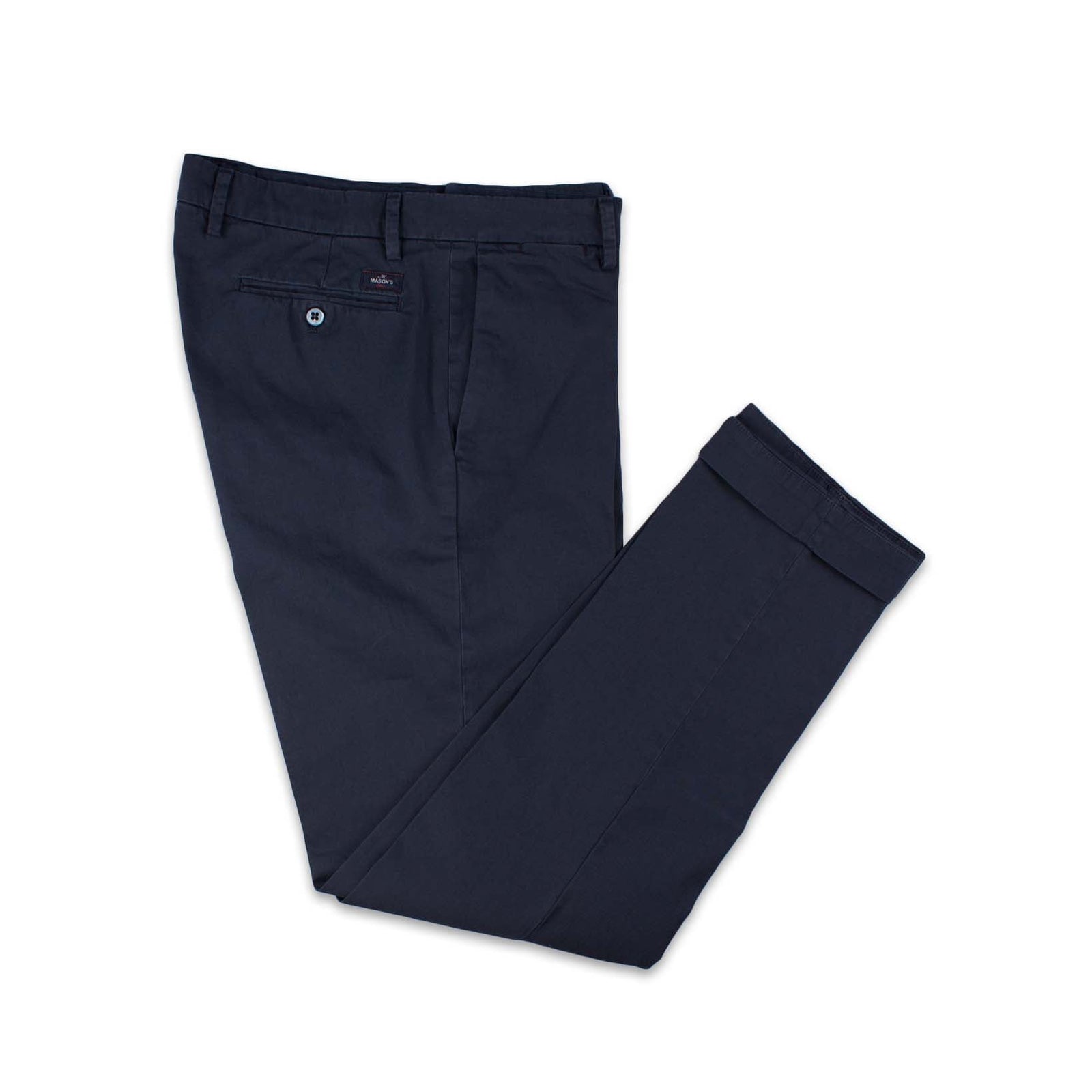 Chino-Hose für Herren aus Stretch-Satin regulär New York-Mason's-Conrad Hasselbach Shoes & Garment