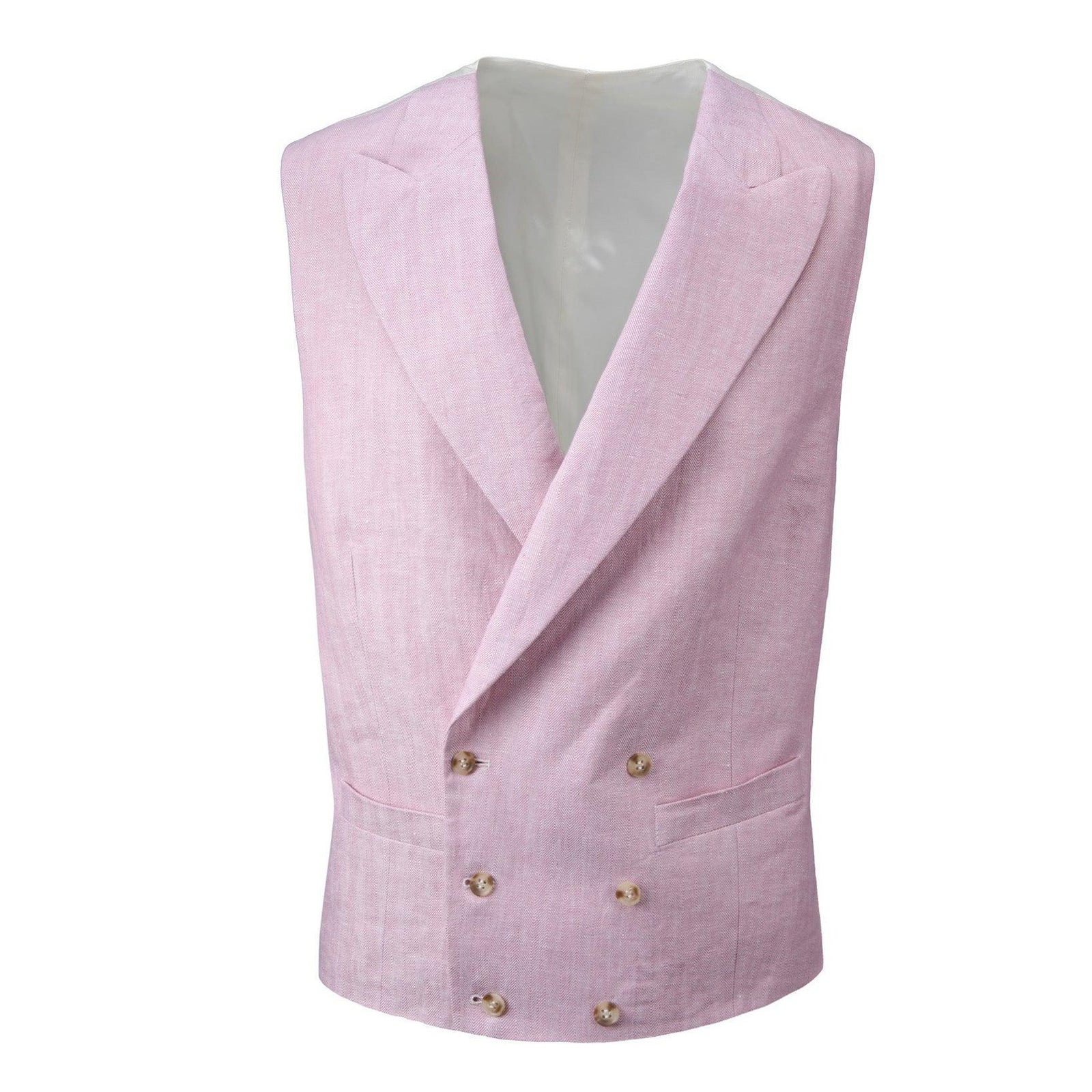 Cutaway-Weste (Zweireiher) aus Leinen-Sheppard & Jones-Conrad Hasselbach Shoes & Garment
