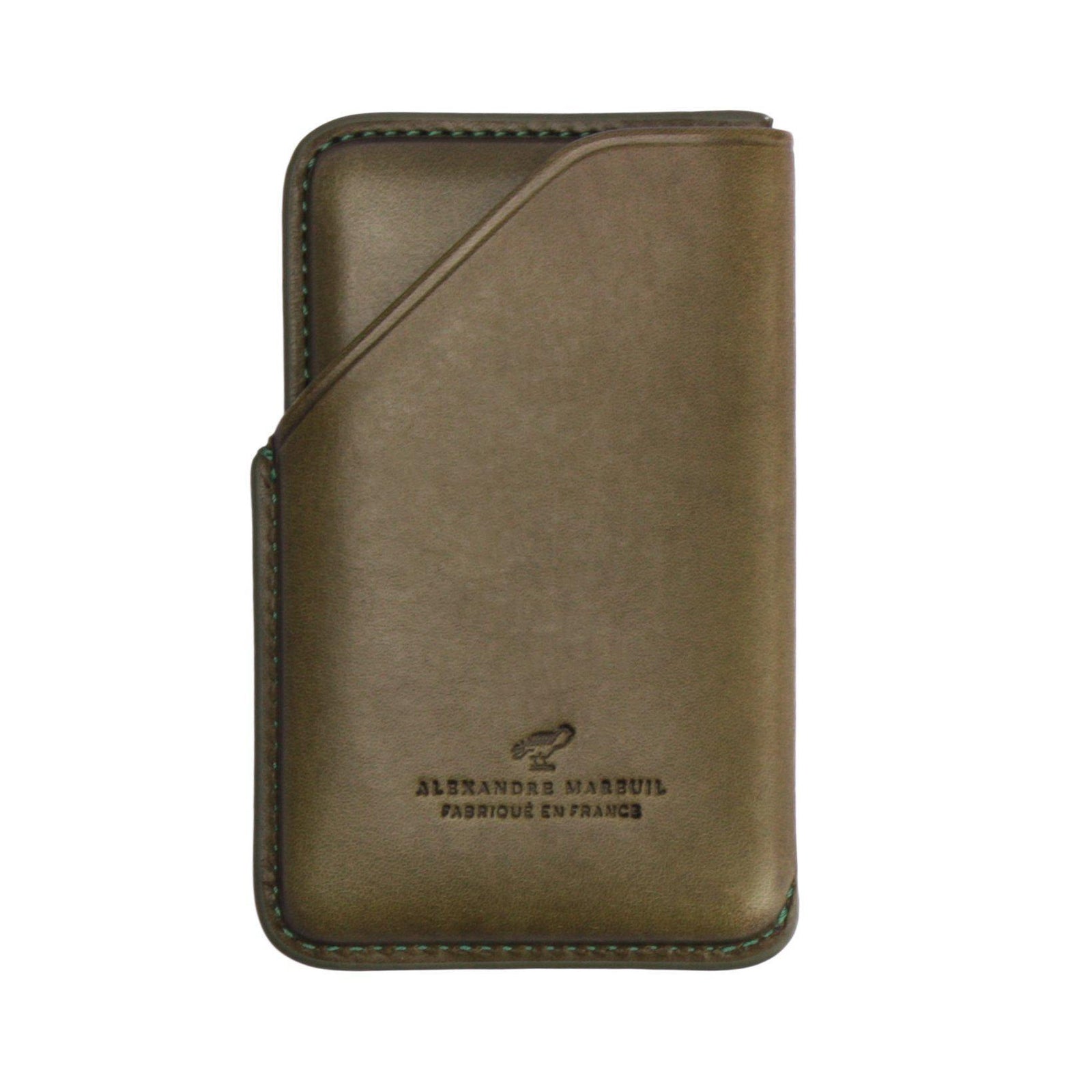 Leather Credit Card Case-Alexandre Mareuil-Conrad Hasselbach Shoes & Garment