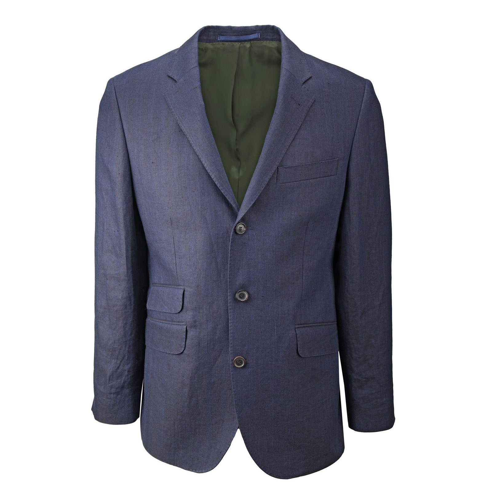 Leinen-Jackett mit Fischgrat-Sheppard & Jones-Conrad Hasselbach Shoes & Garment