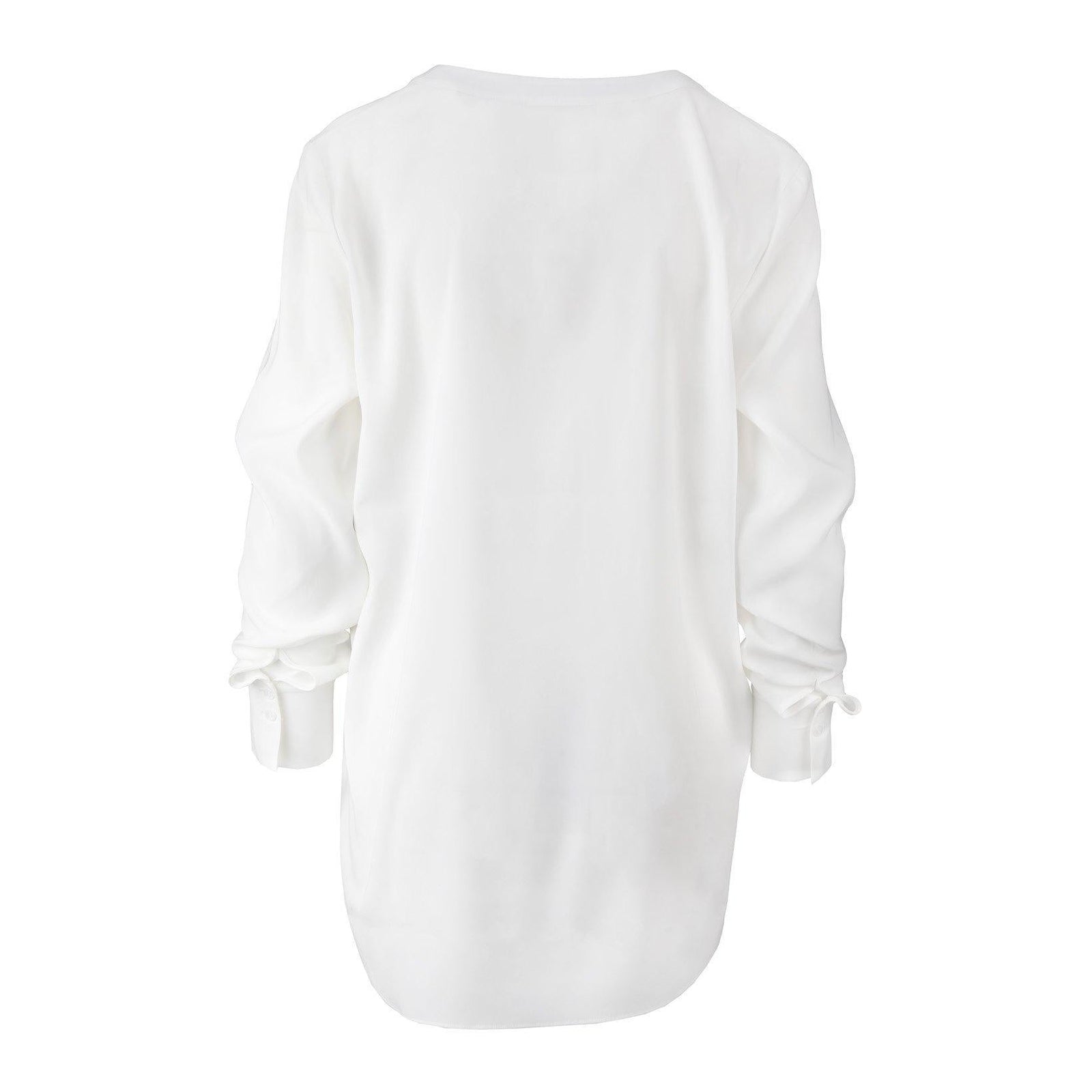 Seidenbluse mit V-Ausschnitt-herzensangelegenheit-Conrad Hasselbach Shoes & Garment