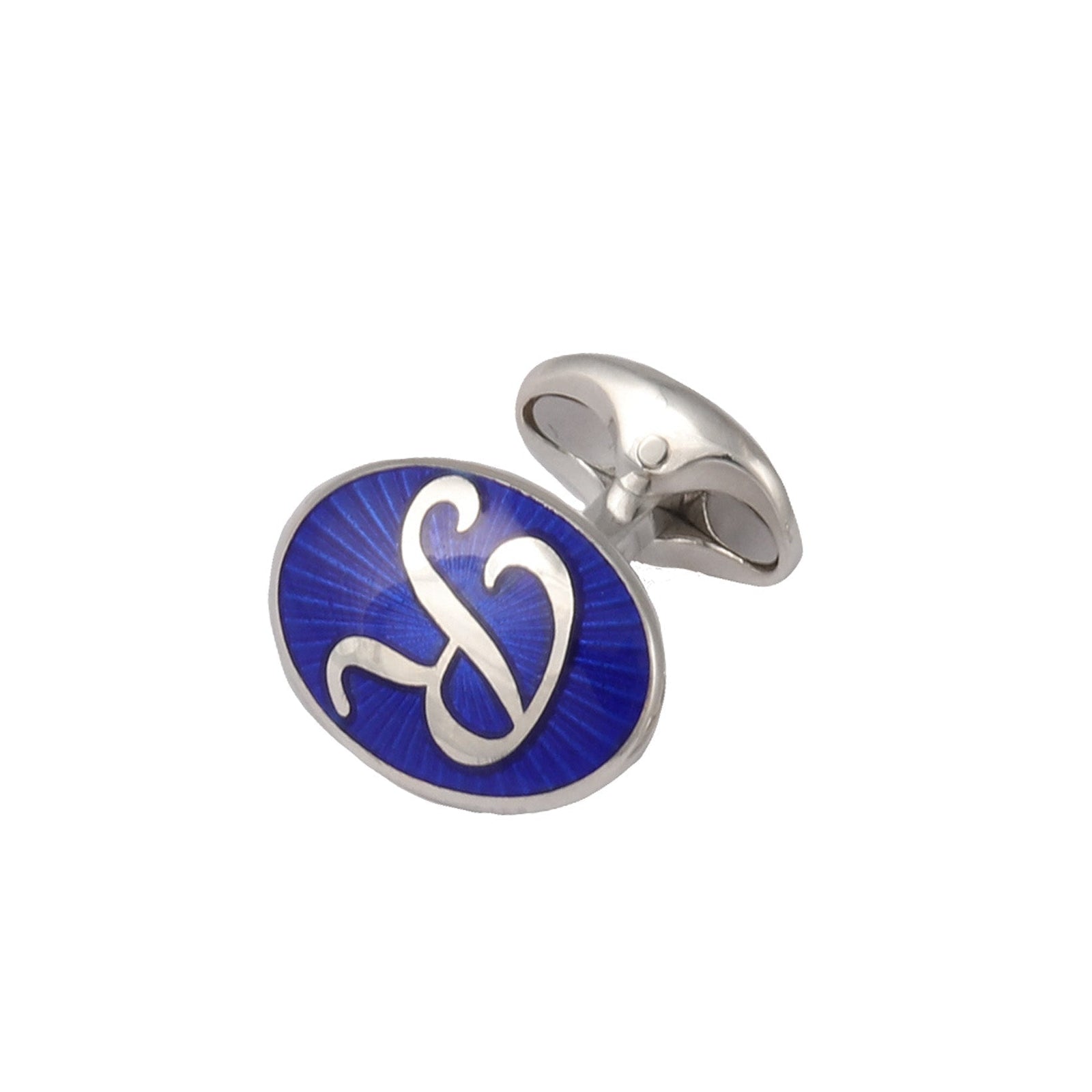 Sterling Silver Personalised Initial Cufflinks-Deakin & Francis-Conrad Hasselbach Shoes & Garment