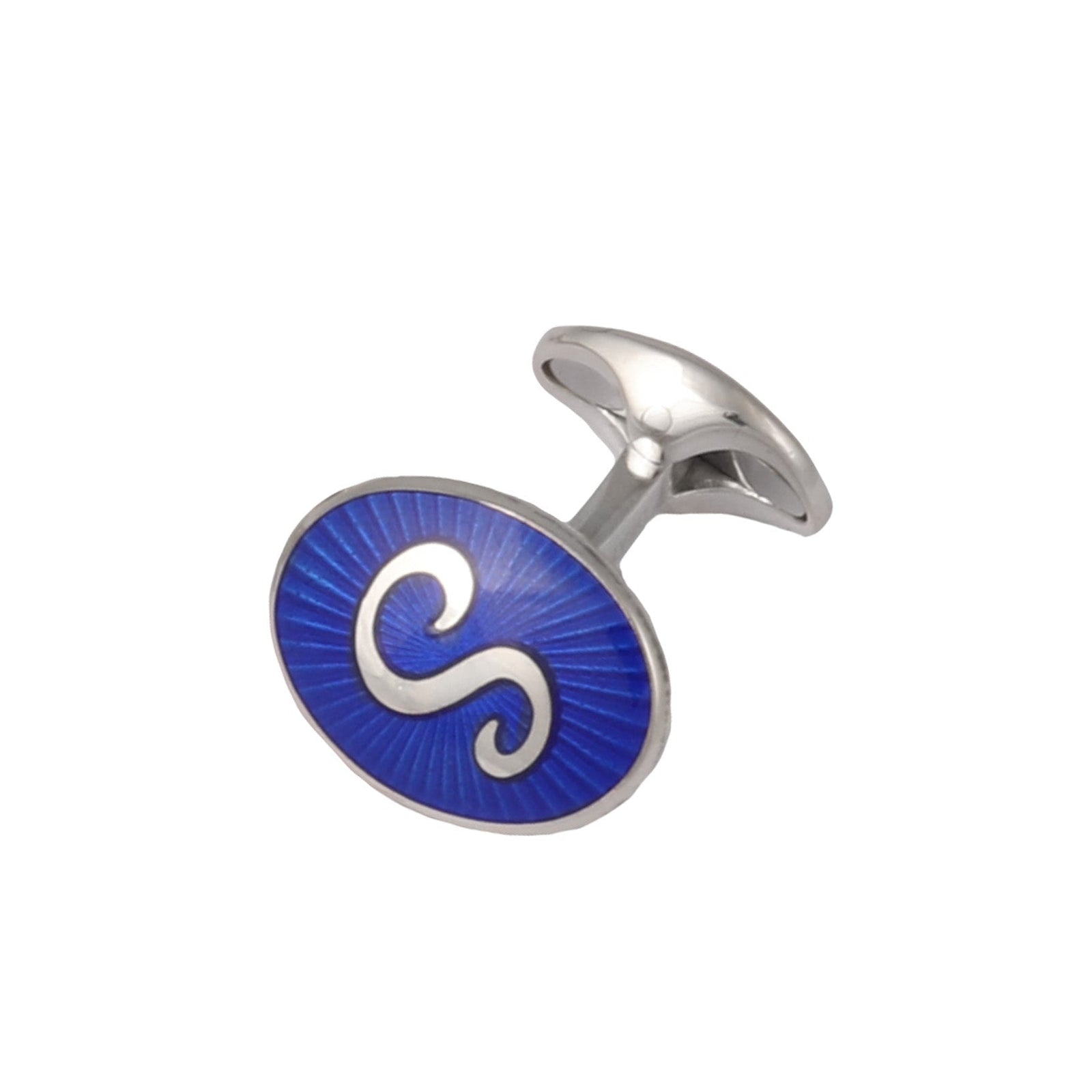Sterling Silver Personalised Initial Cufflinks-Deakin & Francis-Conrad Hasselbach Shoes & Garment