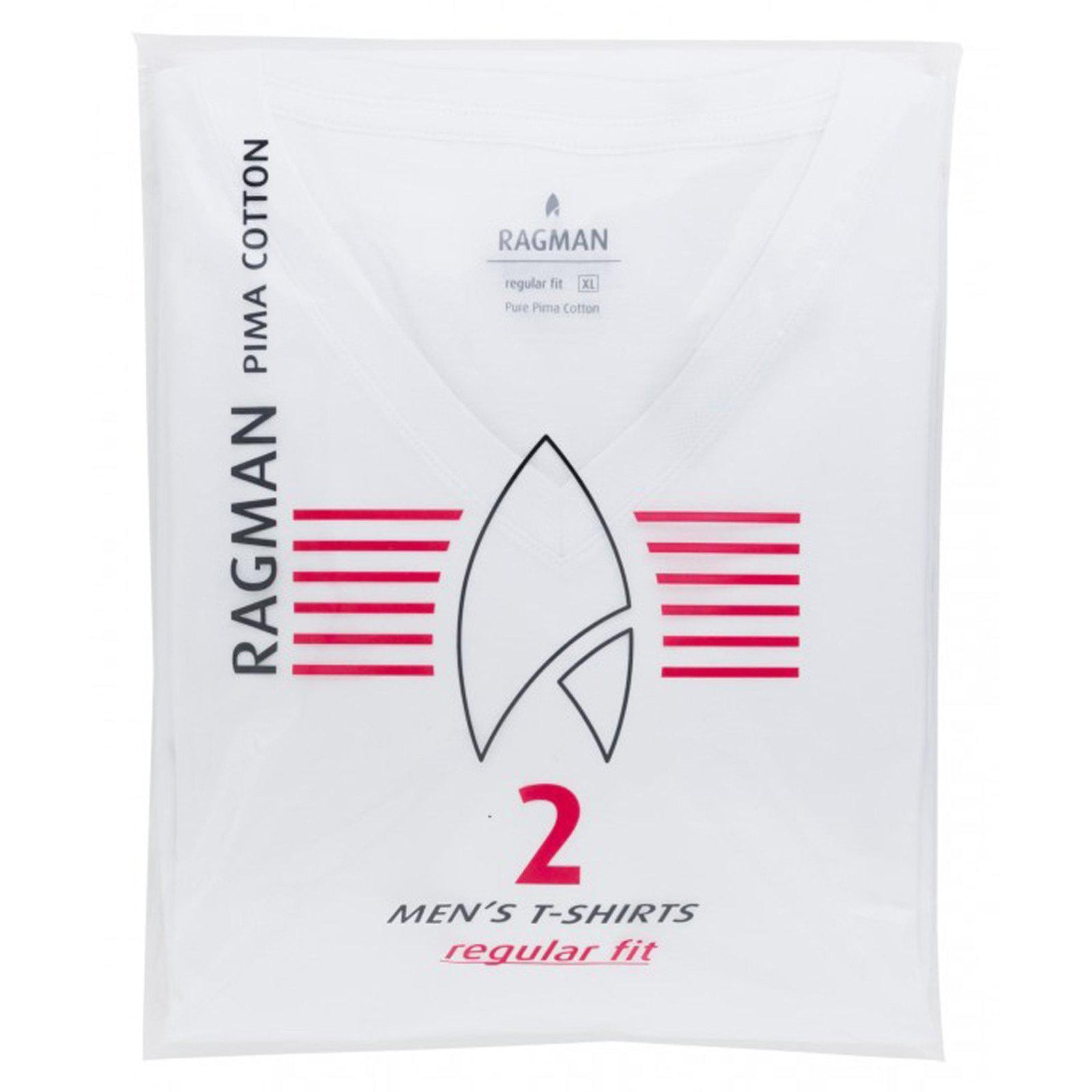 T-Shirts mit V-Ausschnitt - Doppelpack-Ragman-Conrad Hasselbach Shoes & Garment