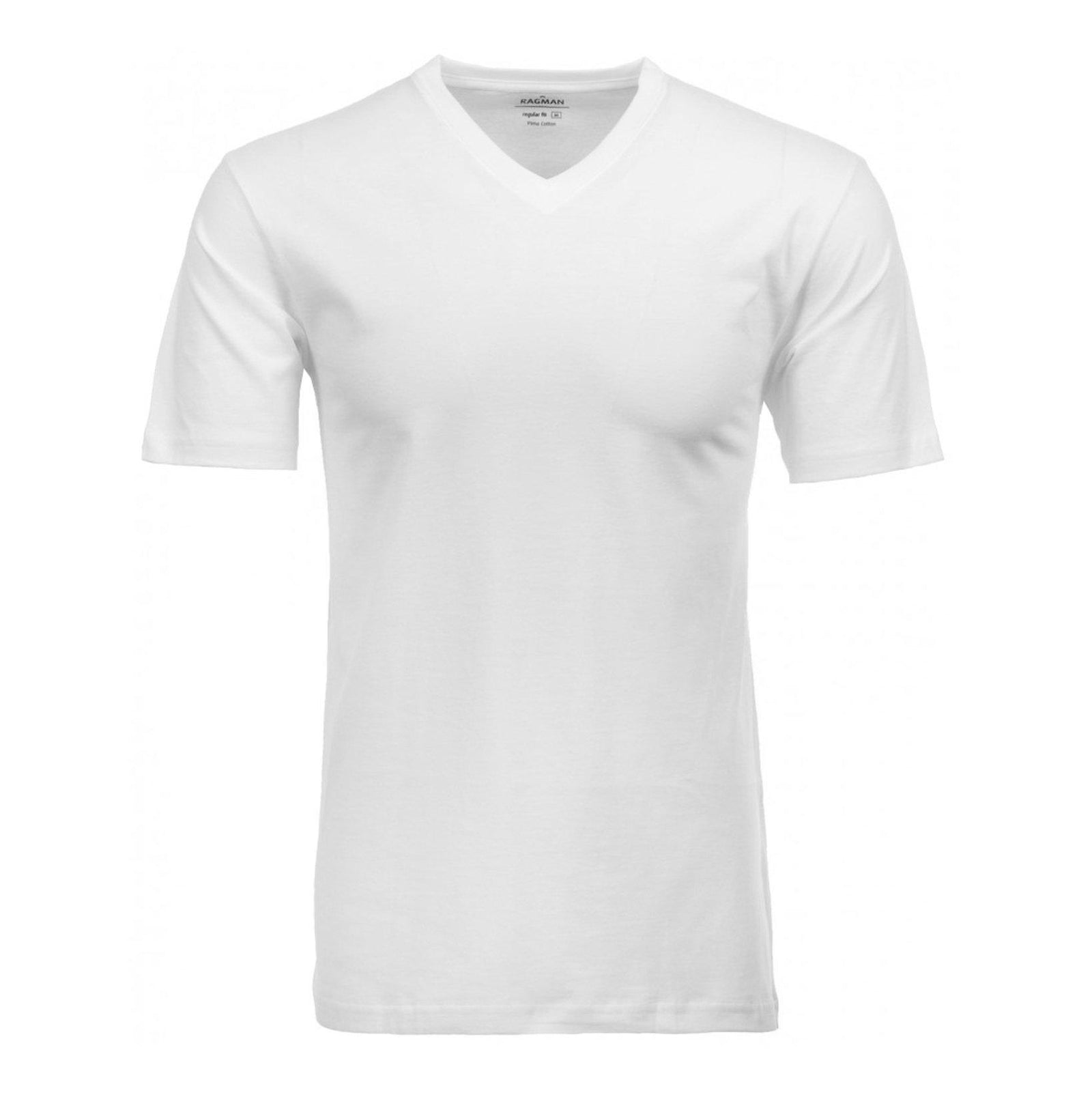 T-Shirts mit V-Ausschnitt - Doppelpack-Ragman-Conrad Hasselbach Shoes & Garment