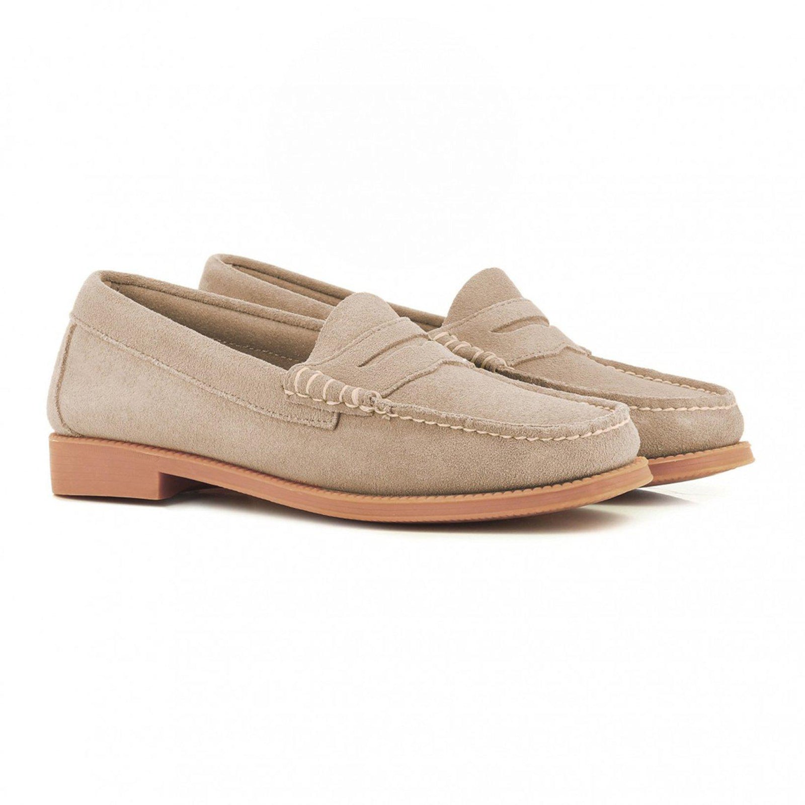 Women Easy Weejuns Penny Loafers Suede-Bass-Conrad Hasselbach Shoes & Garment