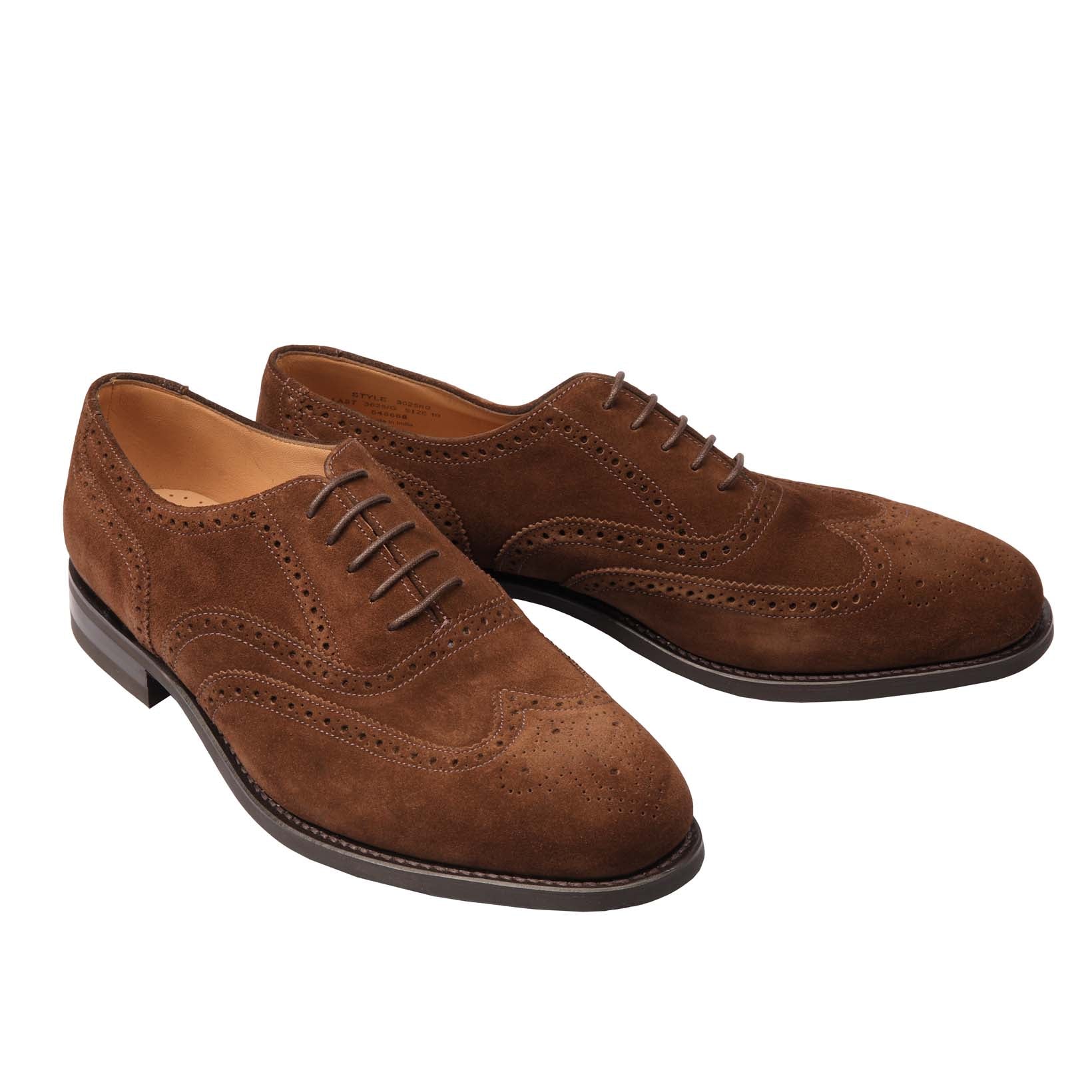 302 Suede Oxford Brogue-Loake-Conrad Hasselbach Shoes & Garment