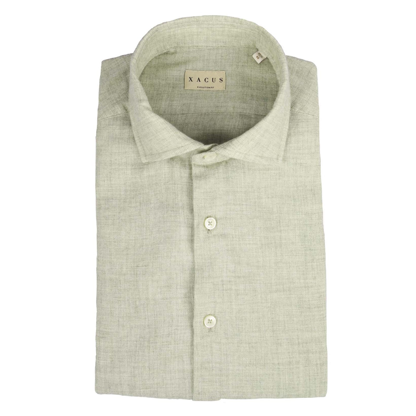 Baumwollhemd mit Wolle-Xacus-Conrad Hasselbach Shoes & Garment
