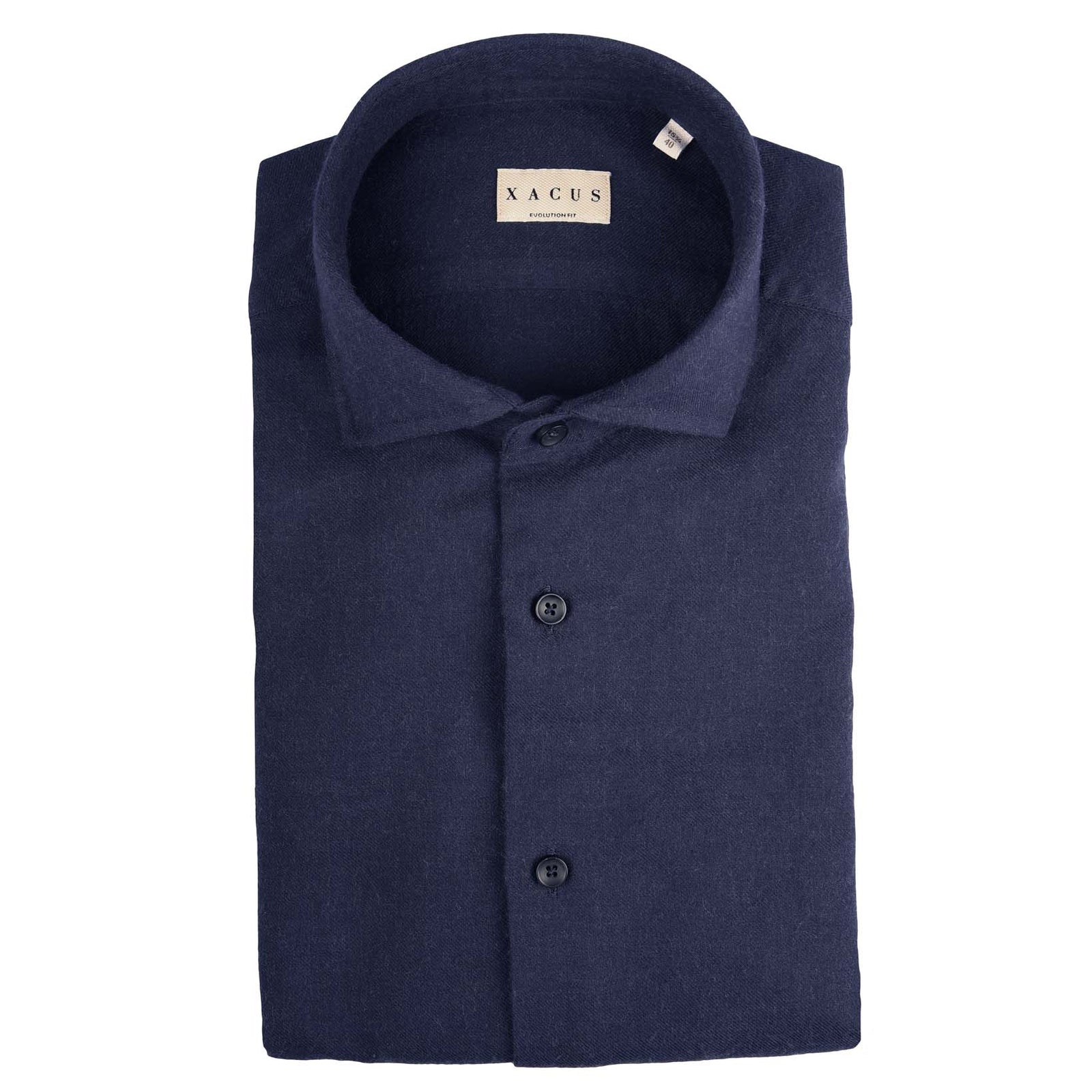 Baumwollhemd mit Wolle-Xacus-Conrad Hasselbach Shoes & Garment