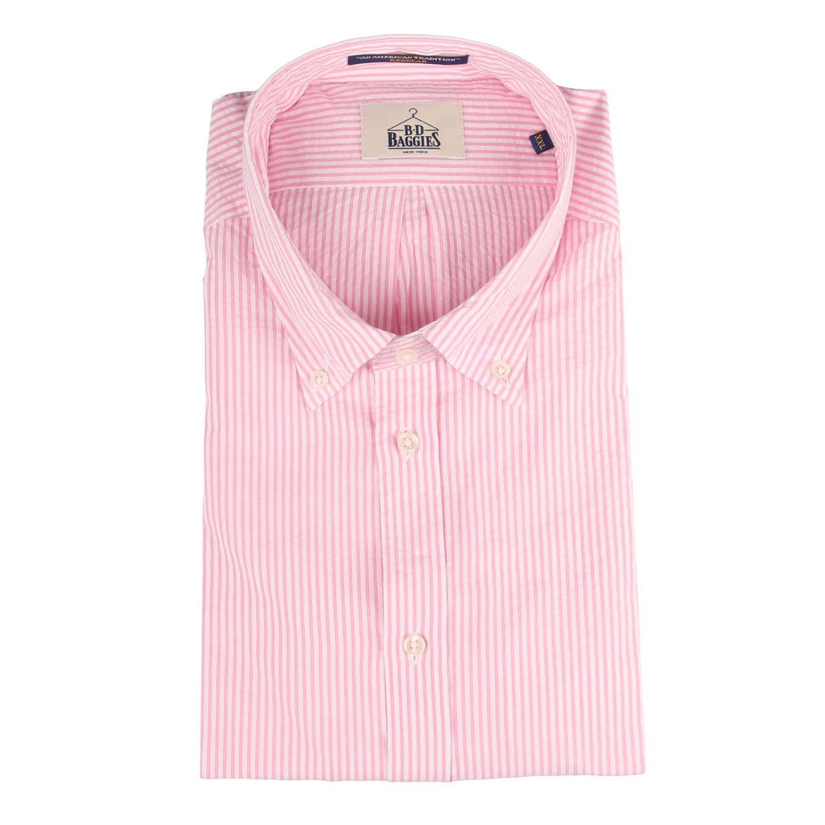 Brad Seersucker Hemd mit Button-Down Kragen-B.D. Baggies-Conrad Hasselbach Shoes & Garment