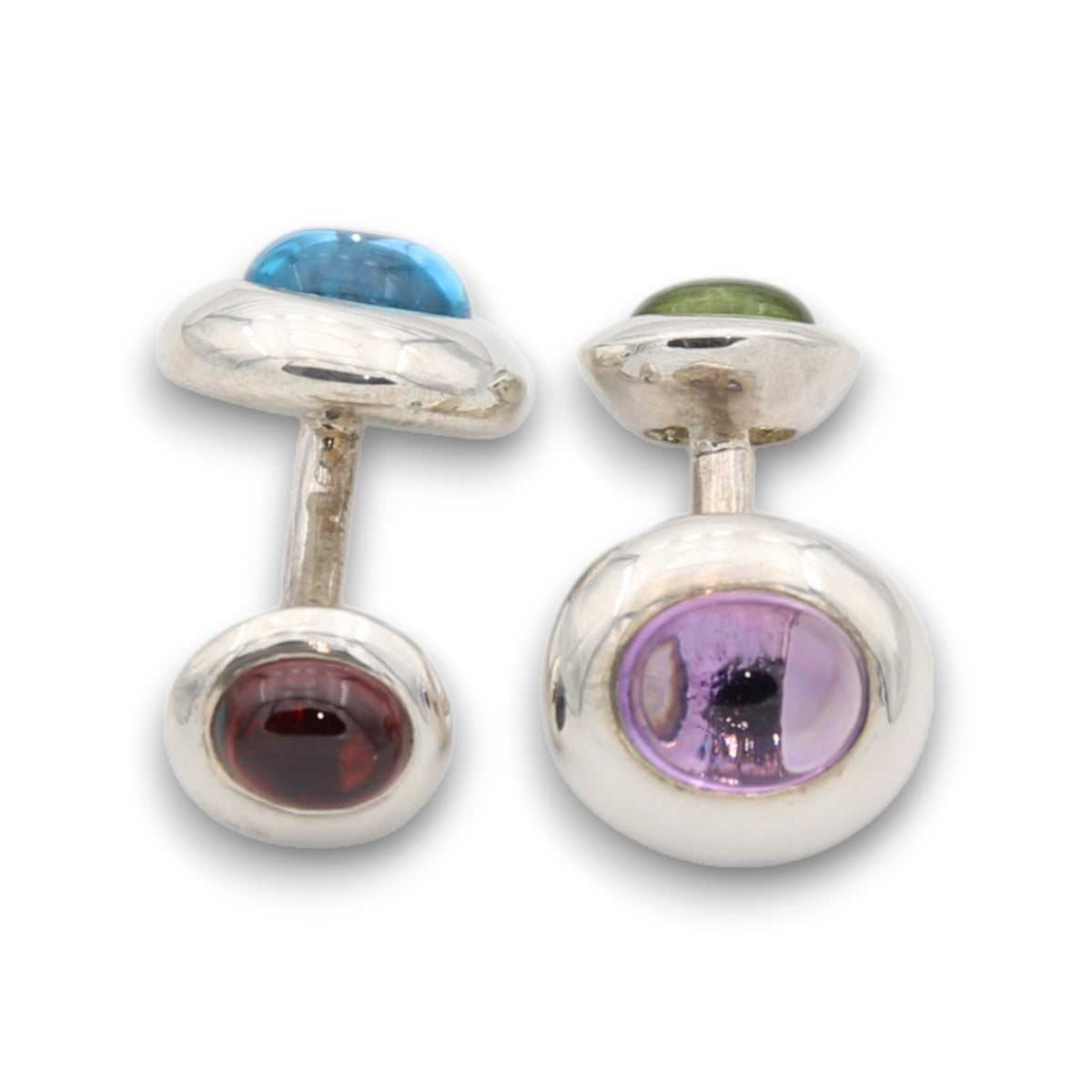 Cabochon Manschettenknöpfe Silber-C.H.-Conrad Hasselbach Shoes &amp; Garment