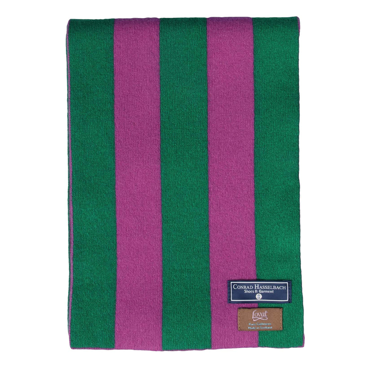 College Stripe Cashmere Scarf-Conrad Hasselbach-Conrad Hasselbach Shoes & Garment
