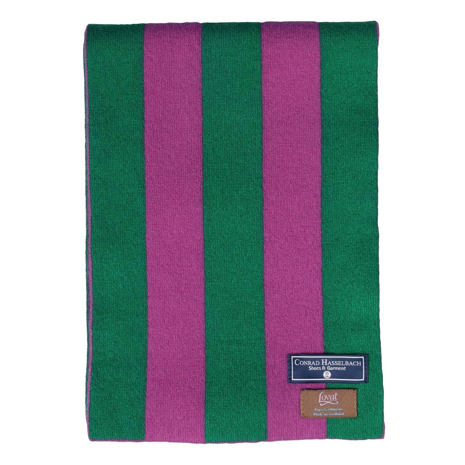 College Stripe Cashmere Scarf-Conrad Hasselbach-Conrad Hasselbach Shoes & Garment