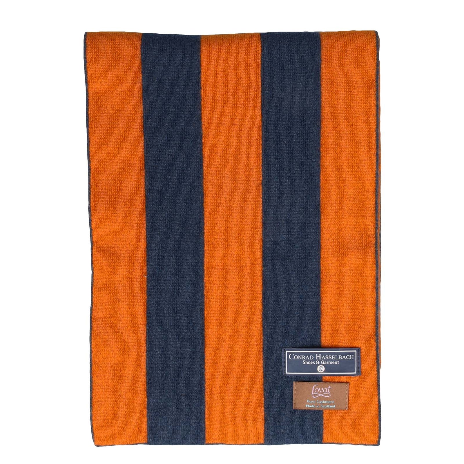 College Stripe Cashmere Scarf-Conrad Hasselbach-Conrad Hasselbach Shoes & Garment